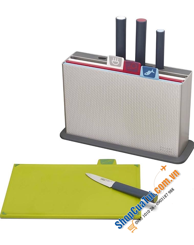 BỘ THỚT JOSEPH JOSEPH INDEX PLUS VỚI 4 DAO.