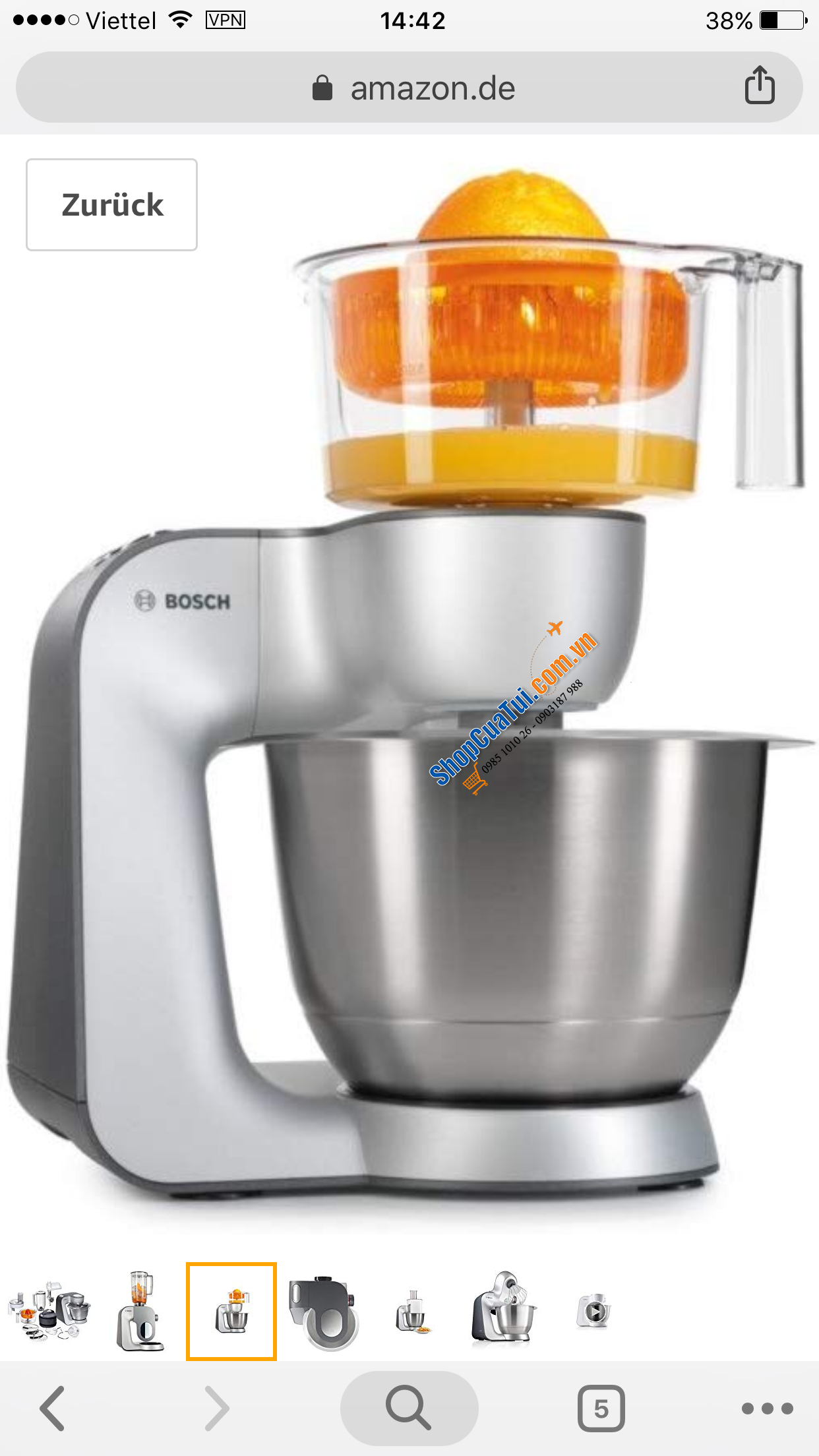 Máy đa năng Bosch MUM56340 (900W)