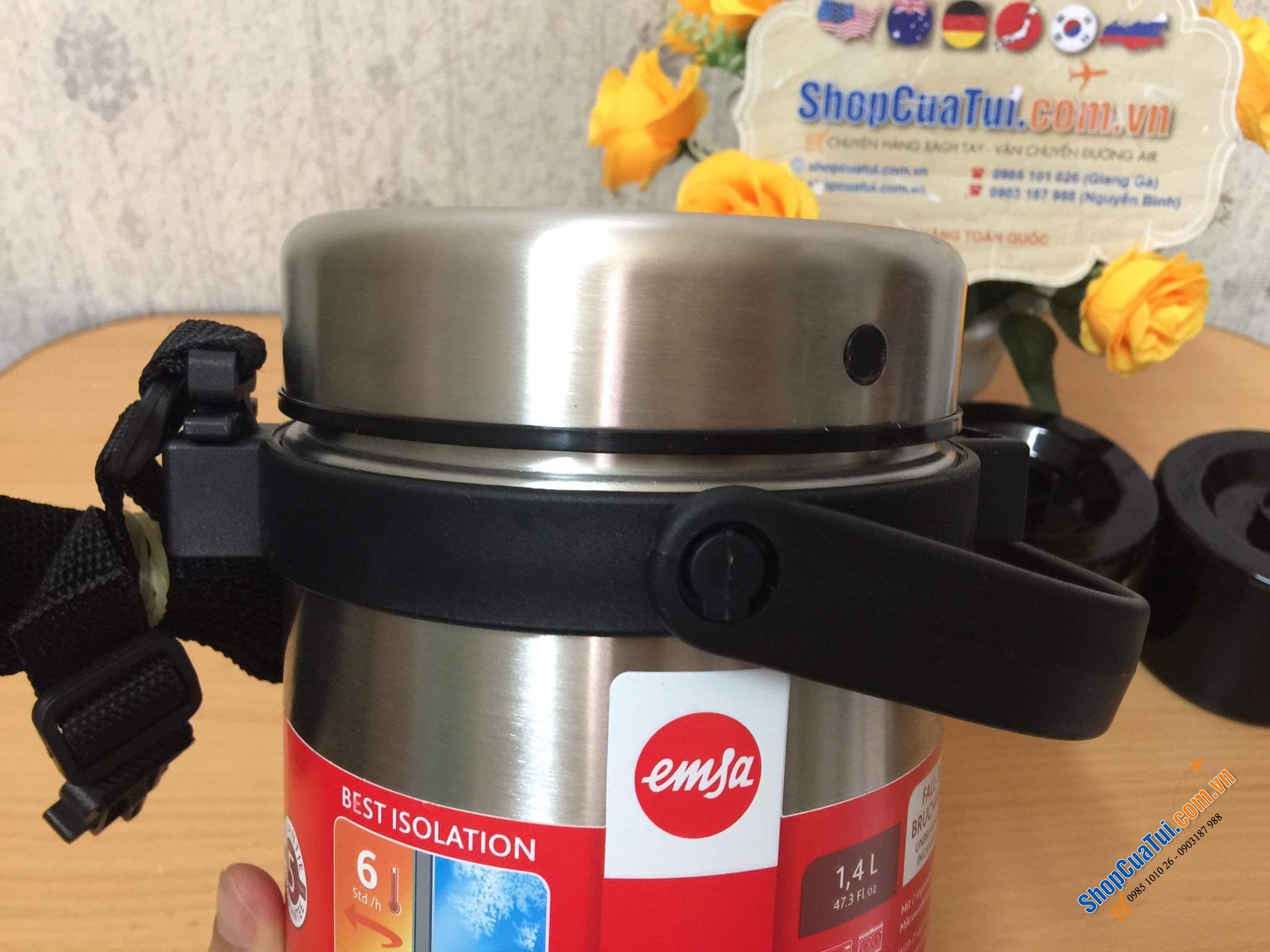 CẶP LỒNG GIỮ NHIỆT EMSA MOBILITY - DUNG TÍCH 1,4l