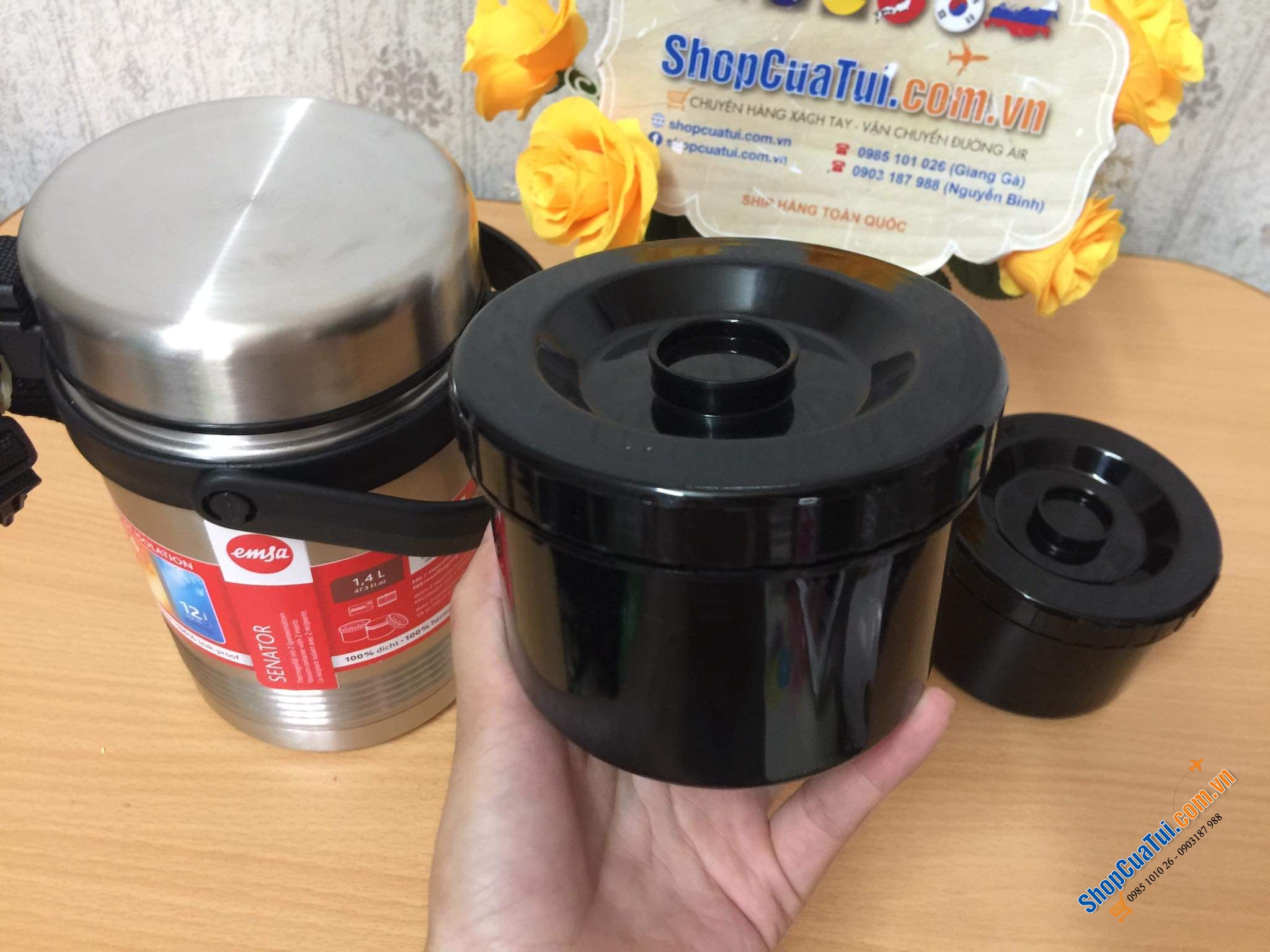 CẶP LỒNG GIỮ NHIỆT EMSA MOBILITY - DUNG TÍCH 1,4l