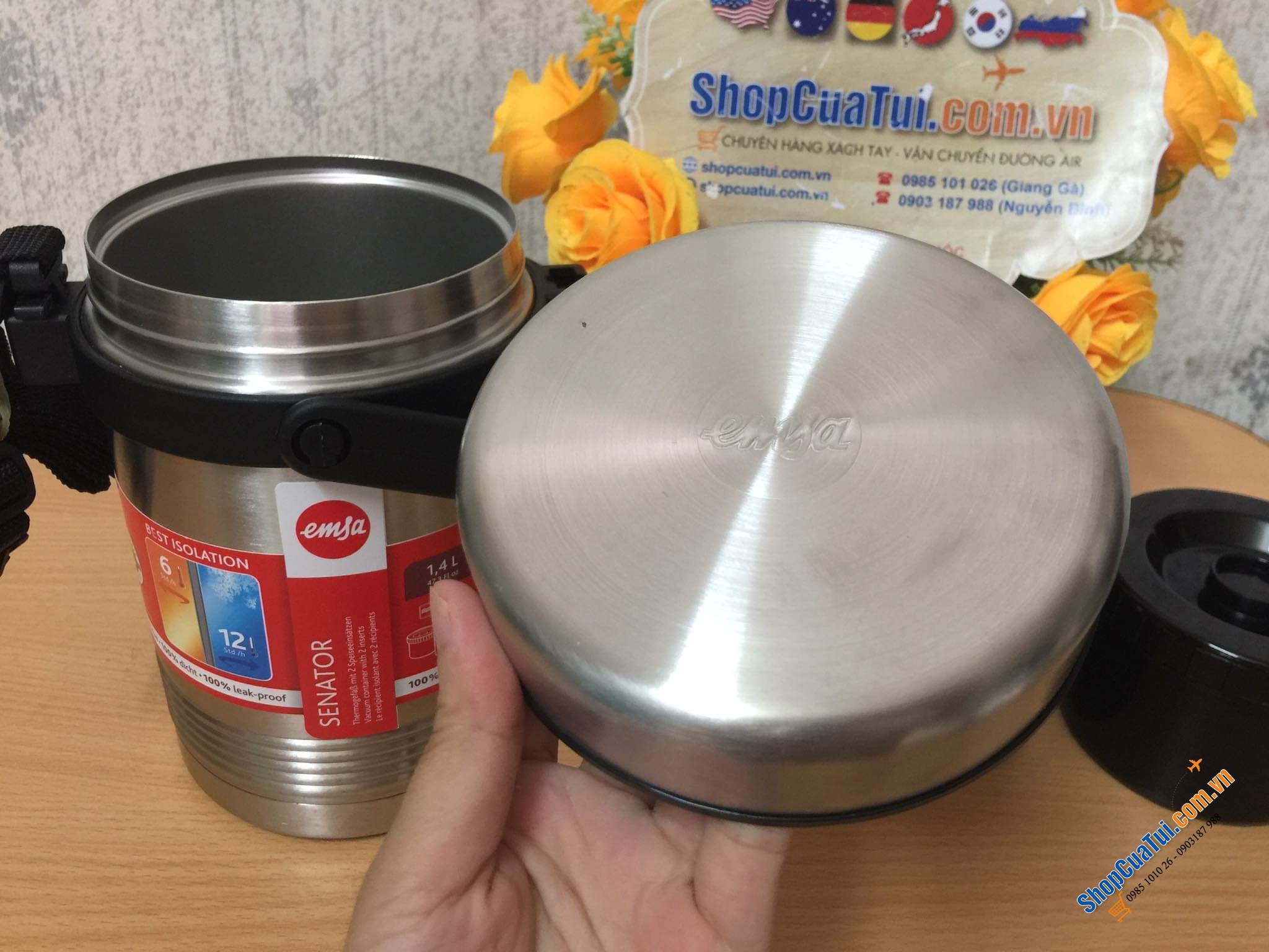 CẶP LỒNG GIỮ NHIỆT EMSA MOBILITY - DUNG TÍCH 1,4l
