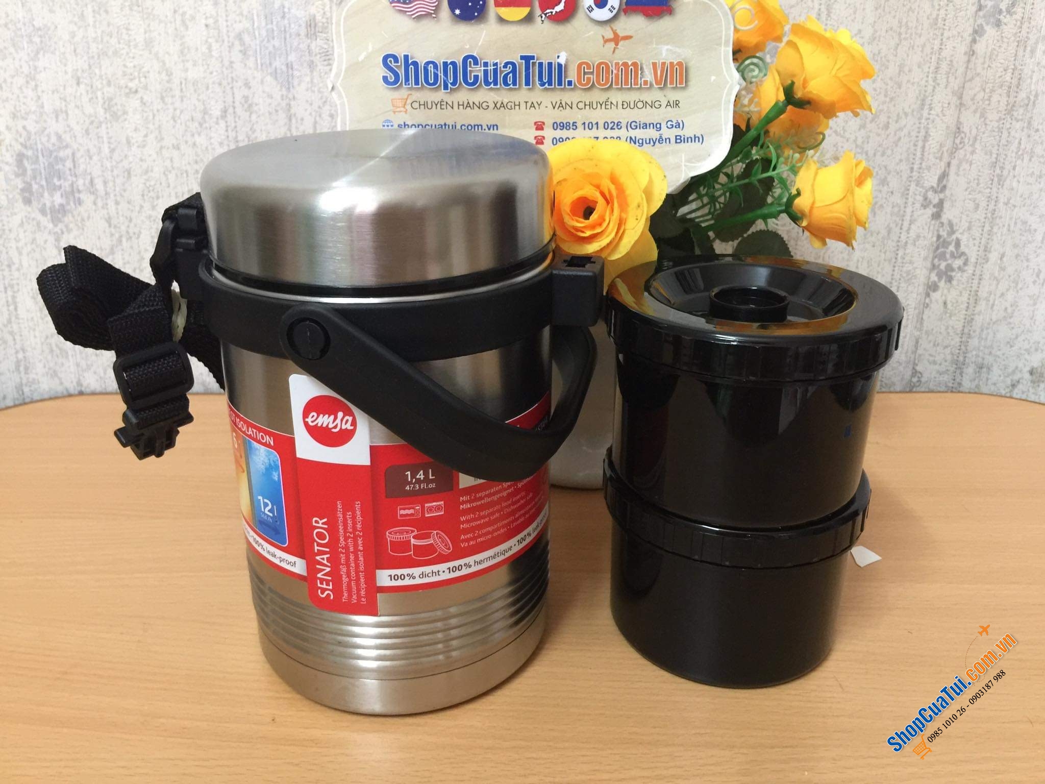 CẶP LỒNG GIỮ NHIỆT EMSA MOBILITY - DUNG TÍCH 1,4l