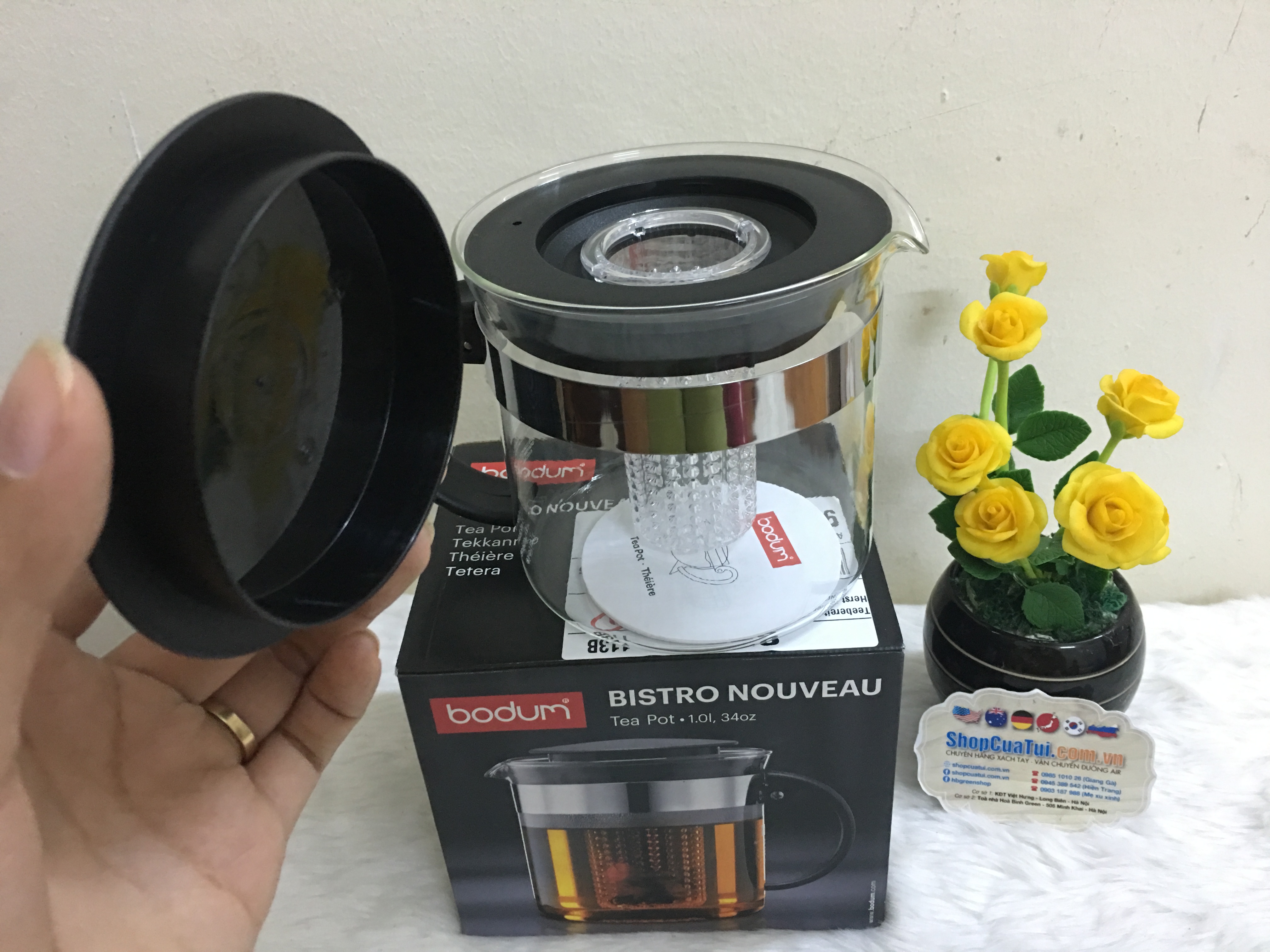 BÌNH PHA TRÀ BODUM NOUVEAU 1 LIT