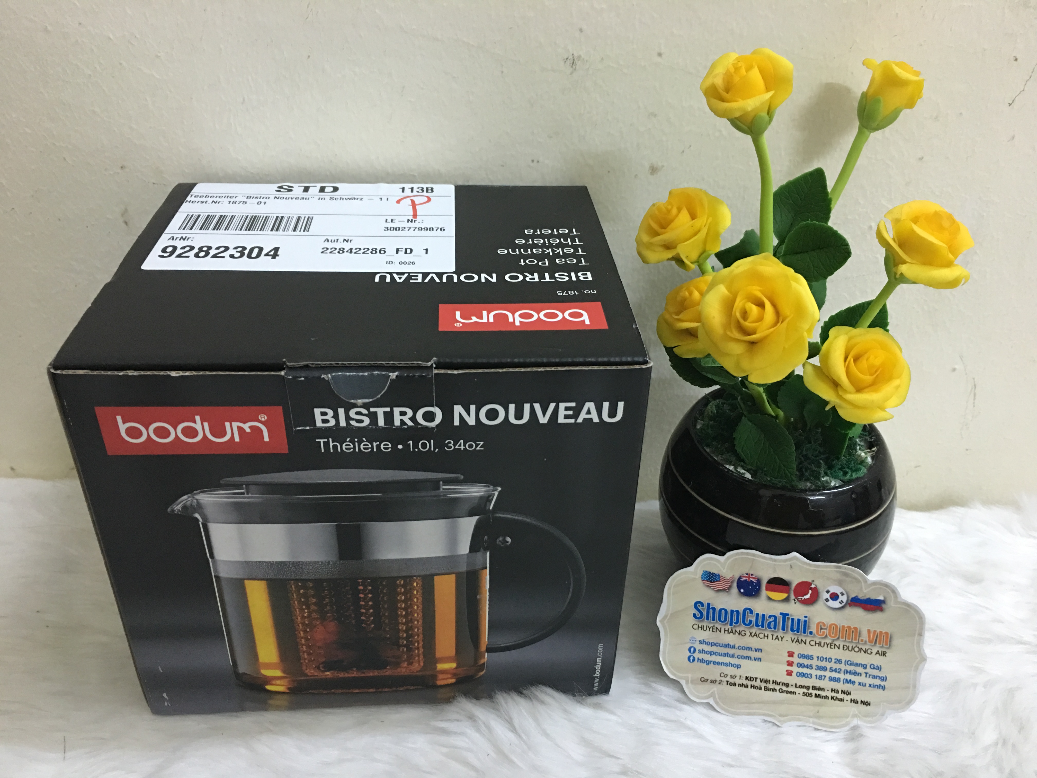 BÌNH PHA TRÀ BODUM NOUVEAU 1 LIT