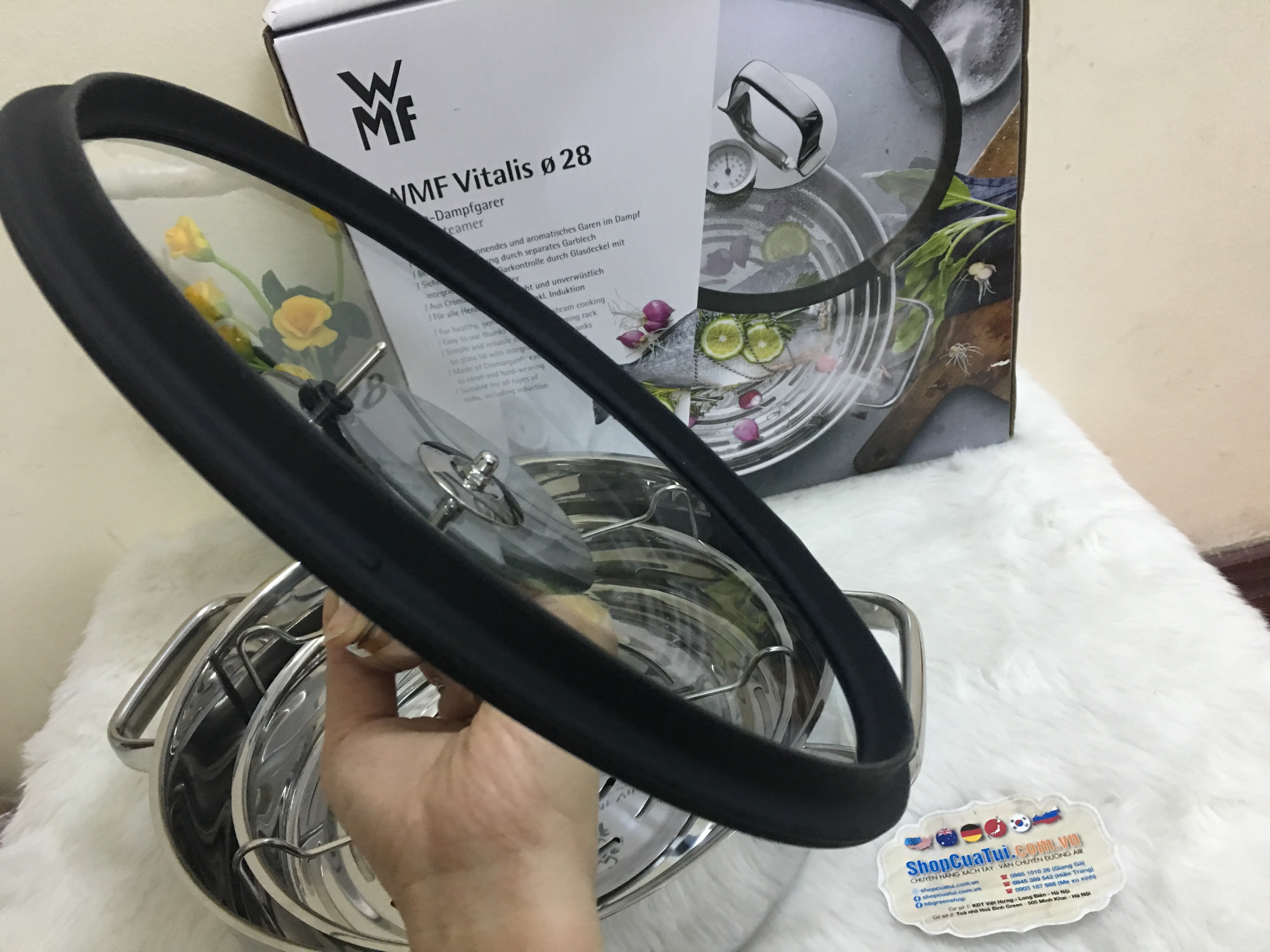NỒI ĐA NĂNG - NỒI HẤP WMF DAMPFGARER VITALIS E 28cm