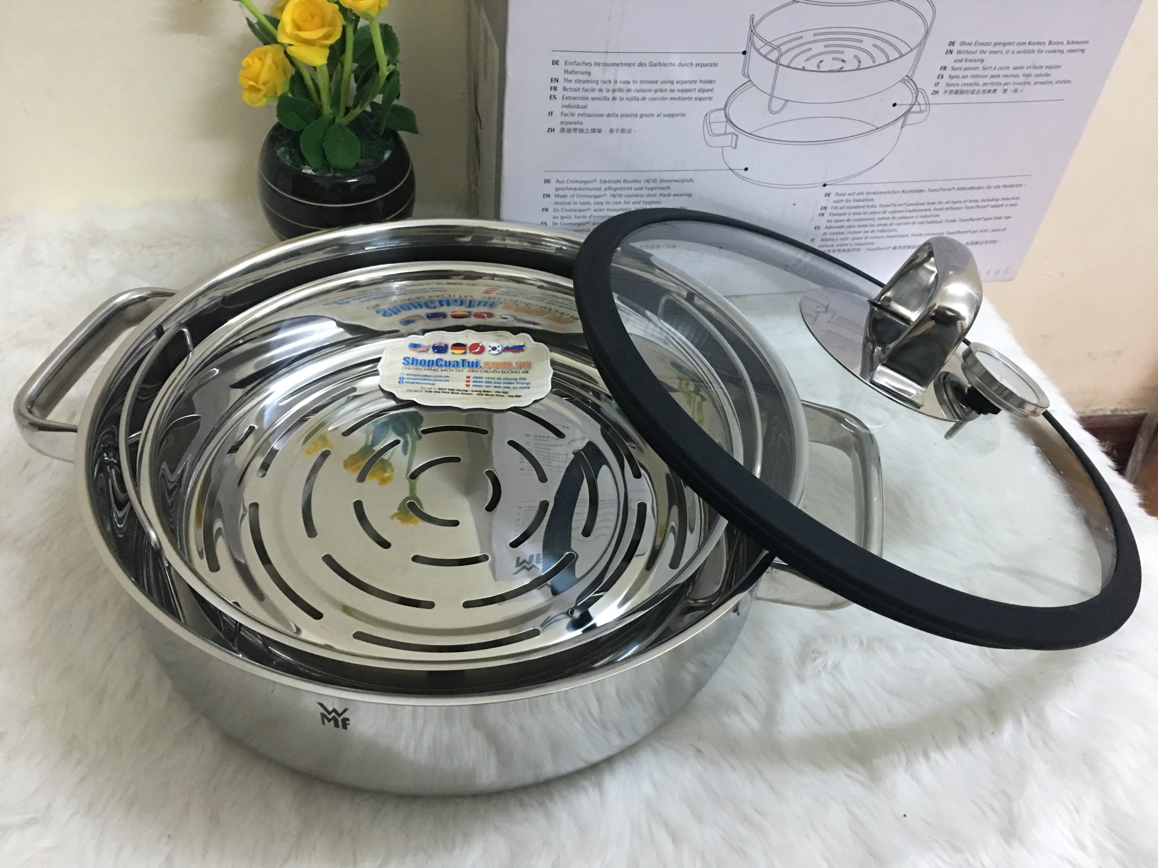 NỒI ĐA NĂNG - NỒI HẤP WMF DAMPFGARER VITALIS E 28cm