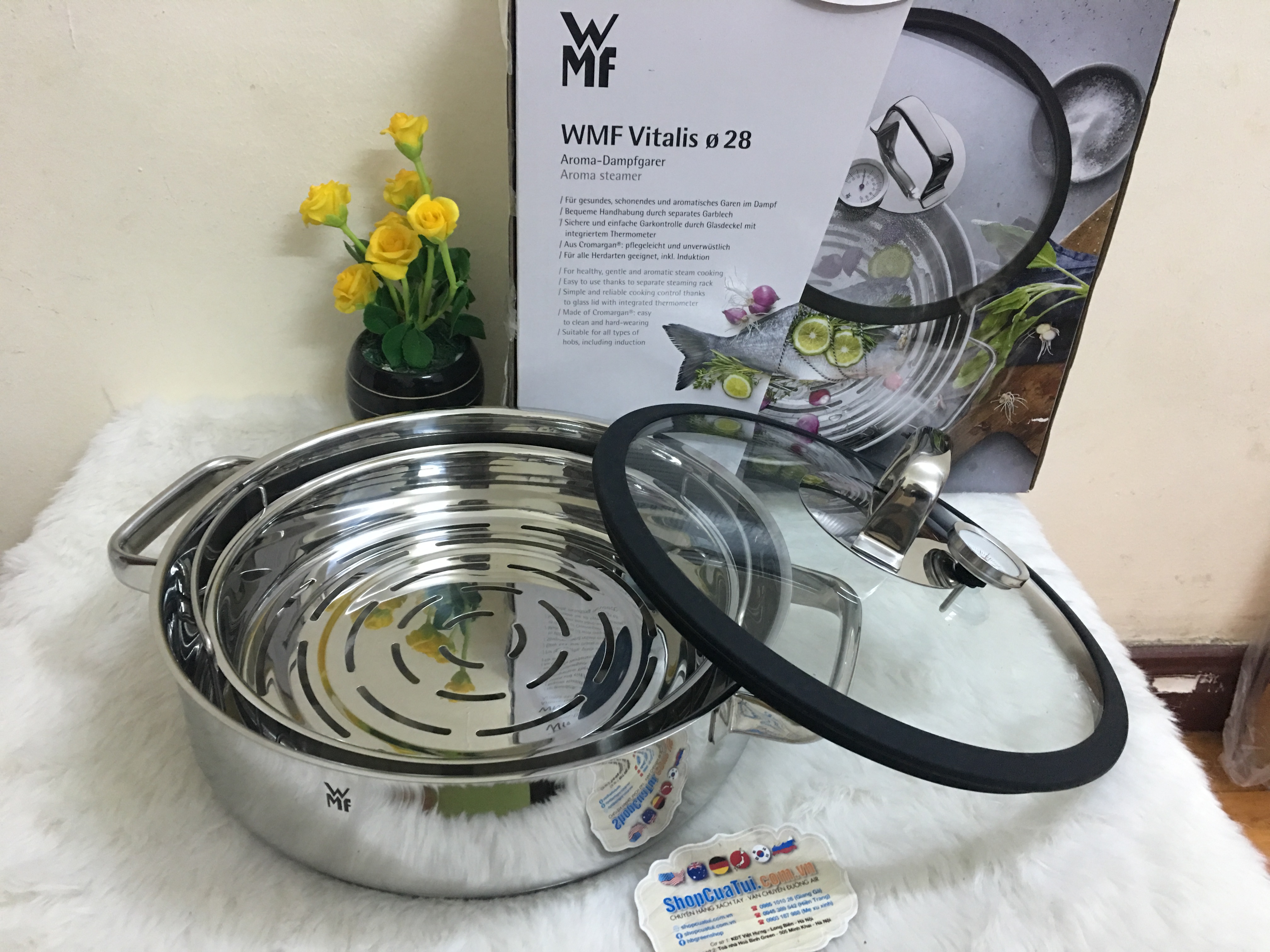 NỒI ĐA NĂNG - NỒI HẤP WMF DAMPFGARER VITALIS E 28cm