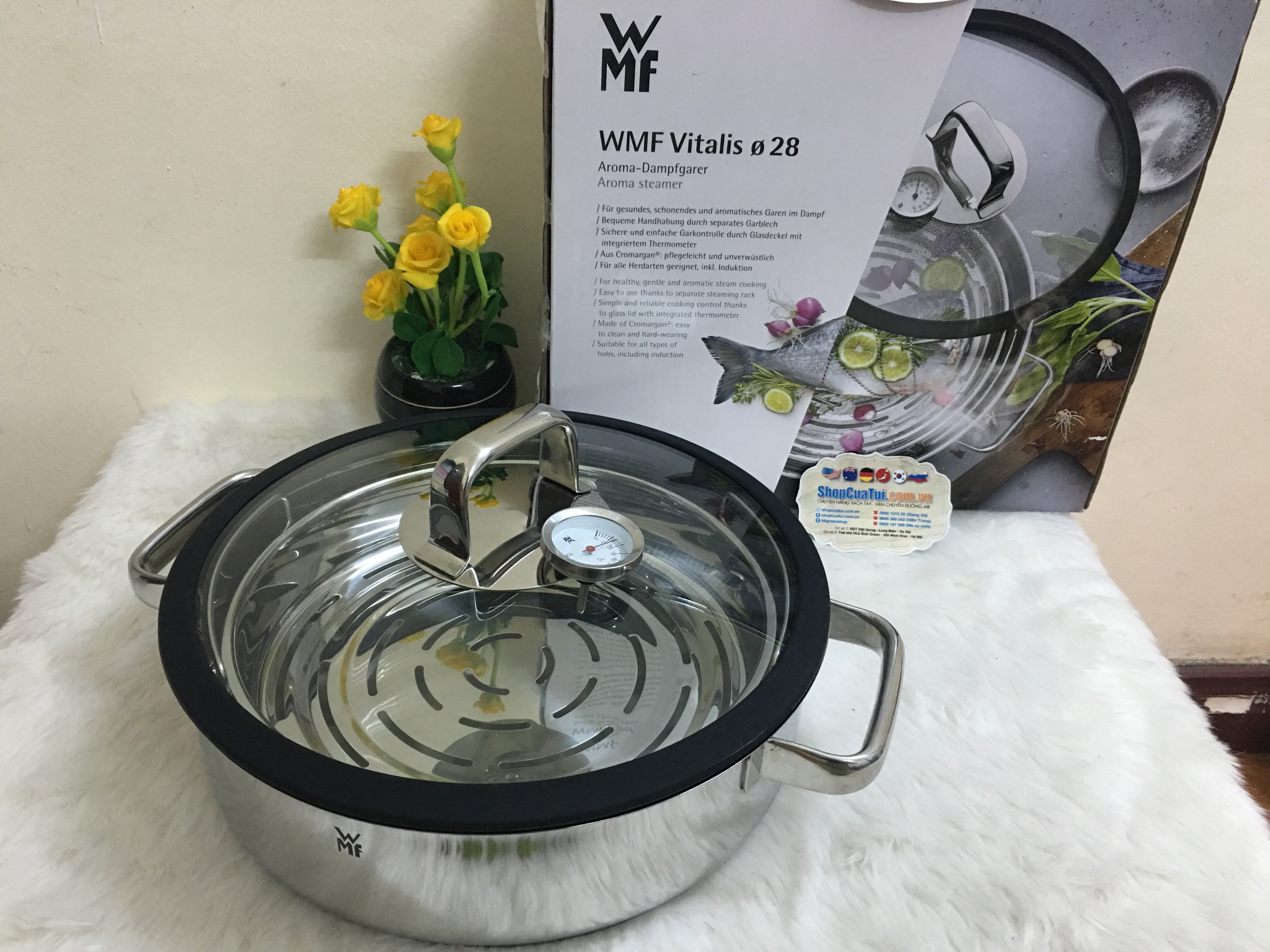 NỒI ĐA NĂNG - NỒI HẤP WMF DAMPFGARER VITALIS E 28cm