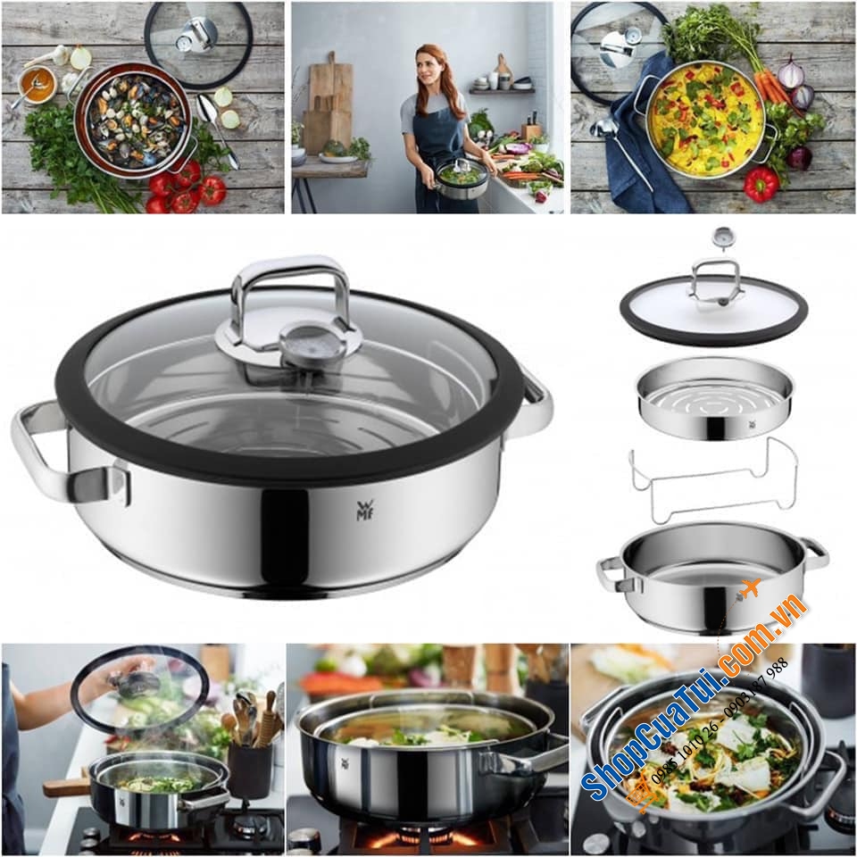 NỒI ĐA NĂNG - NỒI HẤP WMF DAMPFGARER VITALIS E 28cm