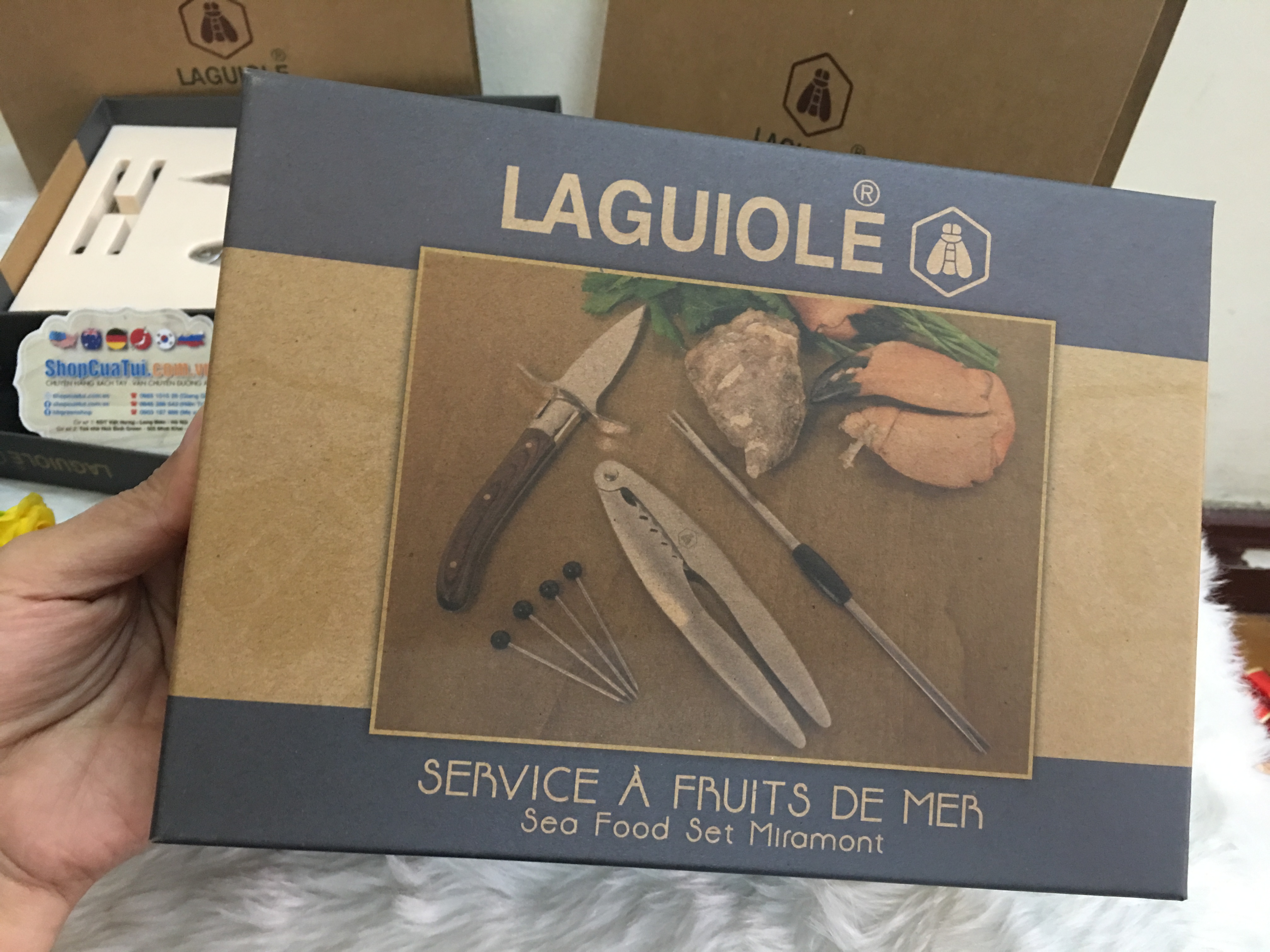 TRỌN BỘ SET ĂN HẢI SẢN LAGUIOLE - PHÁP