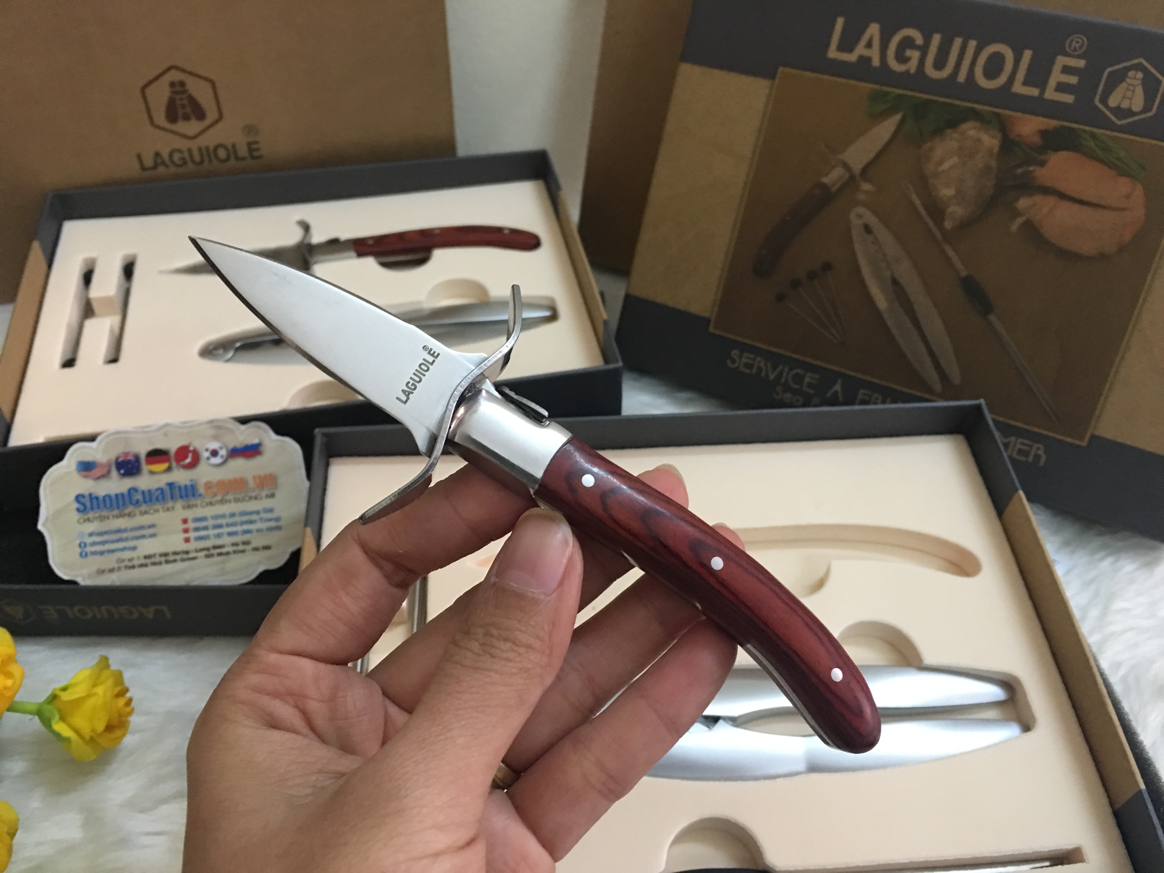 TRỌN BỘ SET ĂN HẢI SẢN LAGUIOLE - PHÁP