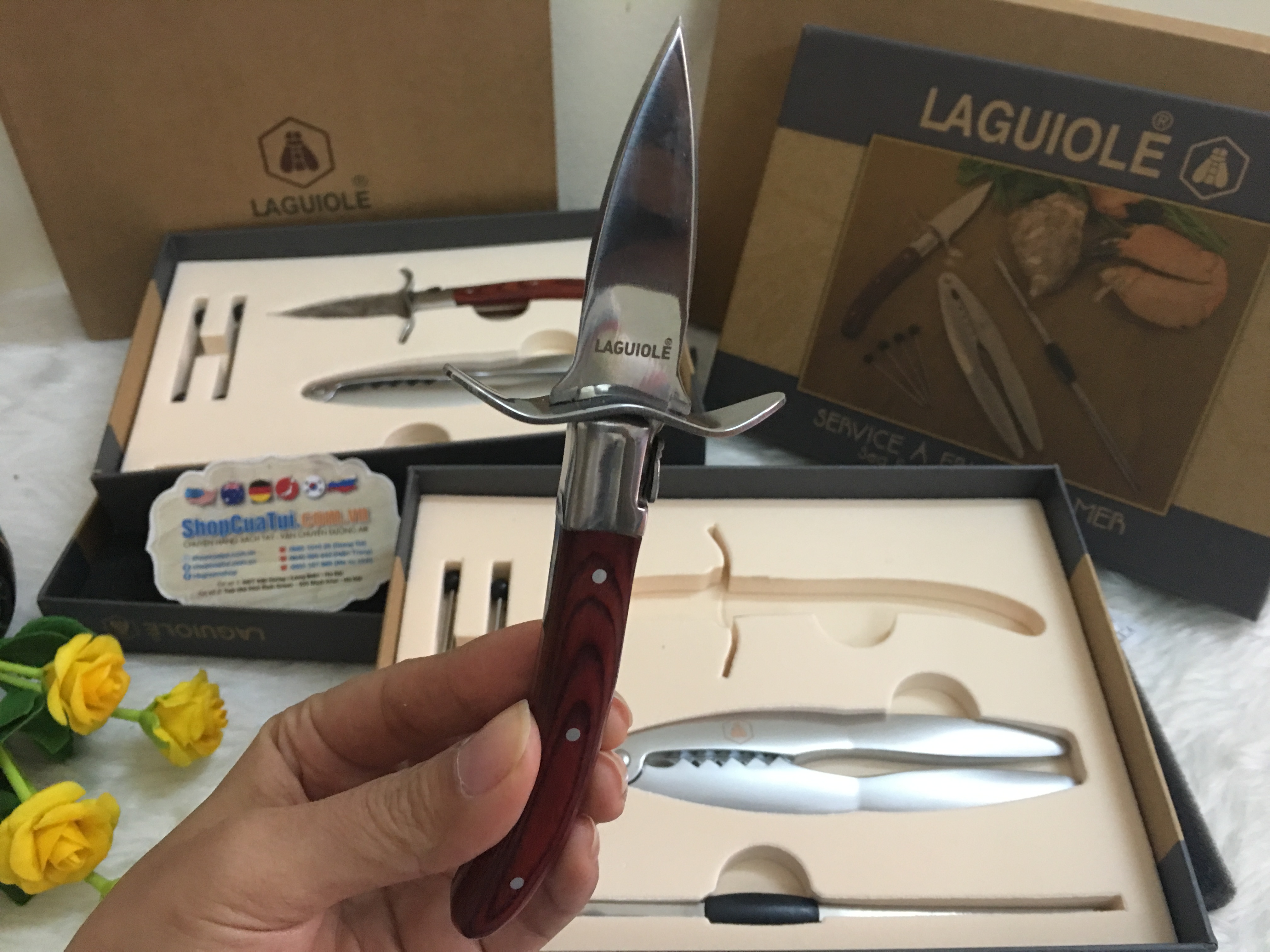 TRỌN BỘ SET ĂN HẢI SẢN LAGUIOLE - PHÁP