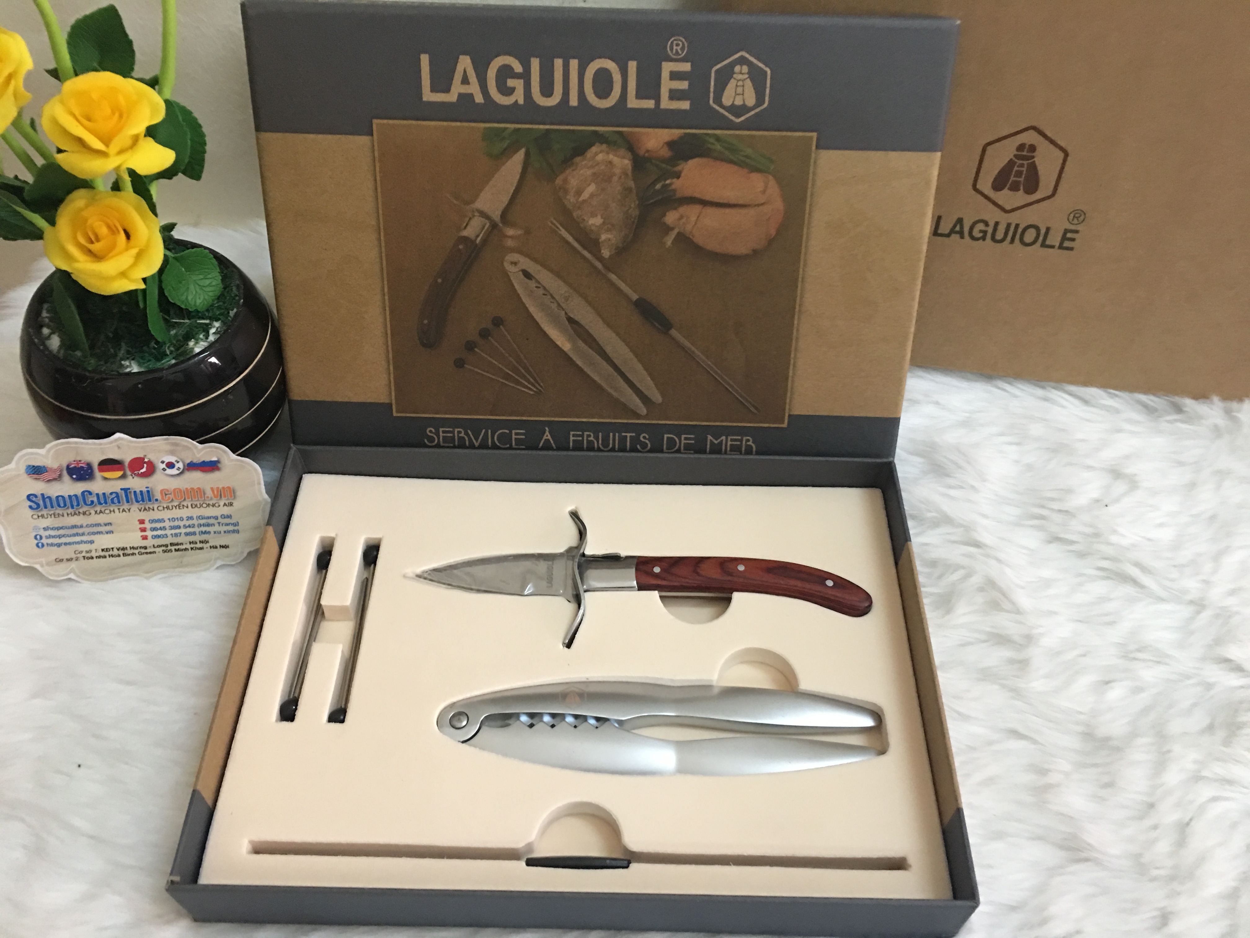 TRỌN BỘ SET ĂN HẢI SẢN LAGUIOLE - PHÁP