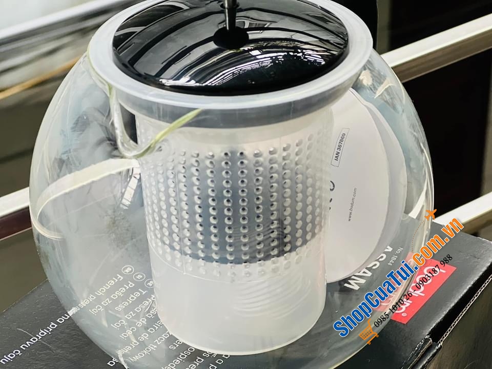 ẤM PHA TRÀ BODUM ASSAM 1 LIT- MADE IN GERMANY