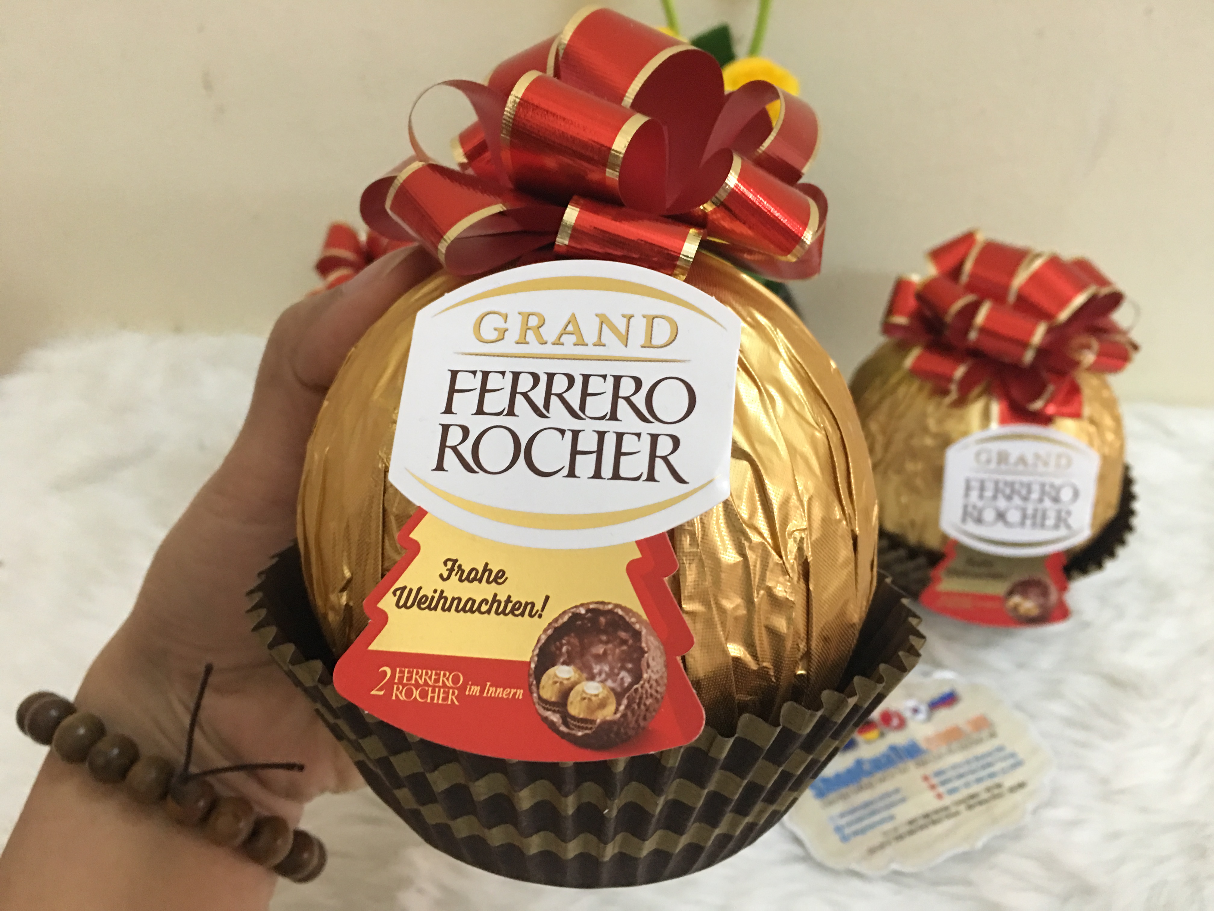 QUẢ CẦU SOCOLA GRAND FERRERO ROCHER 125g - HÀNG ĐỨC  - sô cô la chất lượng, thơm ngon