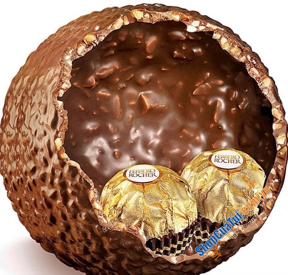 QUẢ CẦU SOCOLA GRAND FERRERO ROCHER 125g - HÀNG ĐỨC  - sô cô la chất lượng, thơm ngon