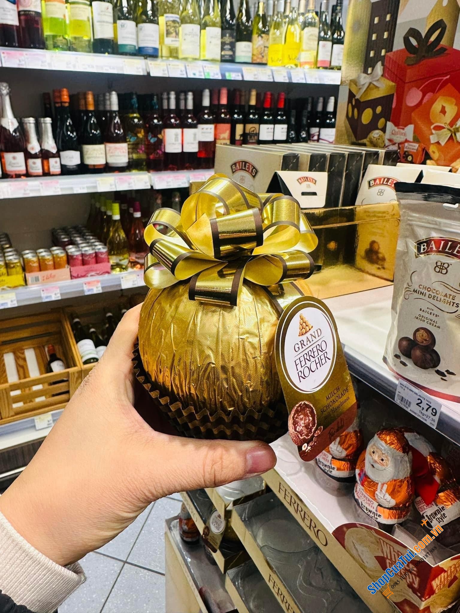 QUẢ CẦU SOCOLA GRAND FERRERO ROCHER 125g - HÀNG ĐỨC  - sô cô la chất lượng, thơm ngon