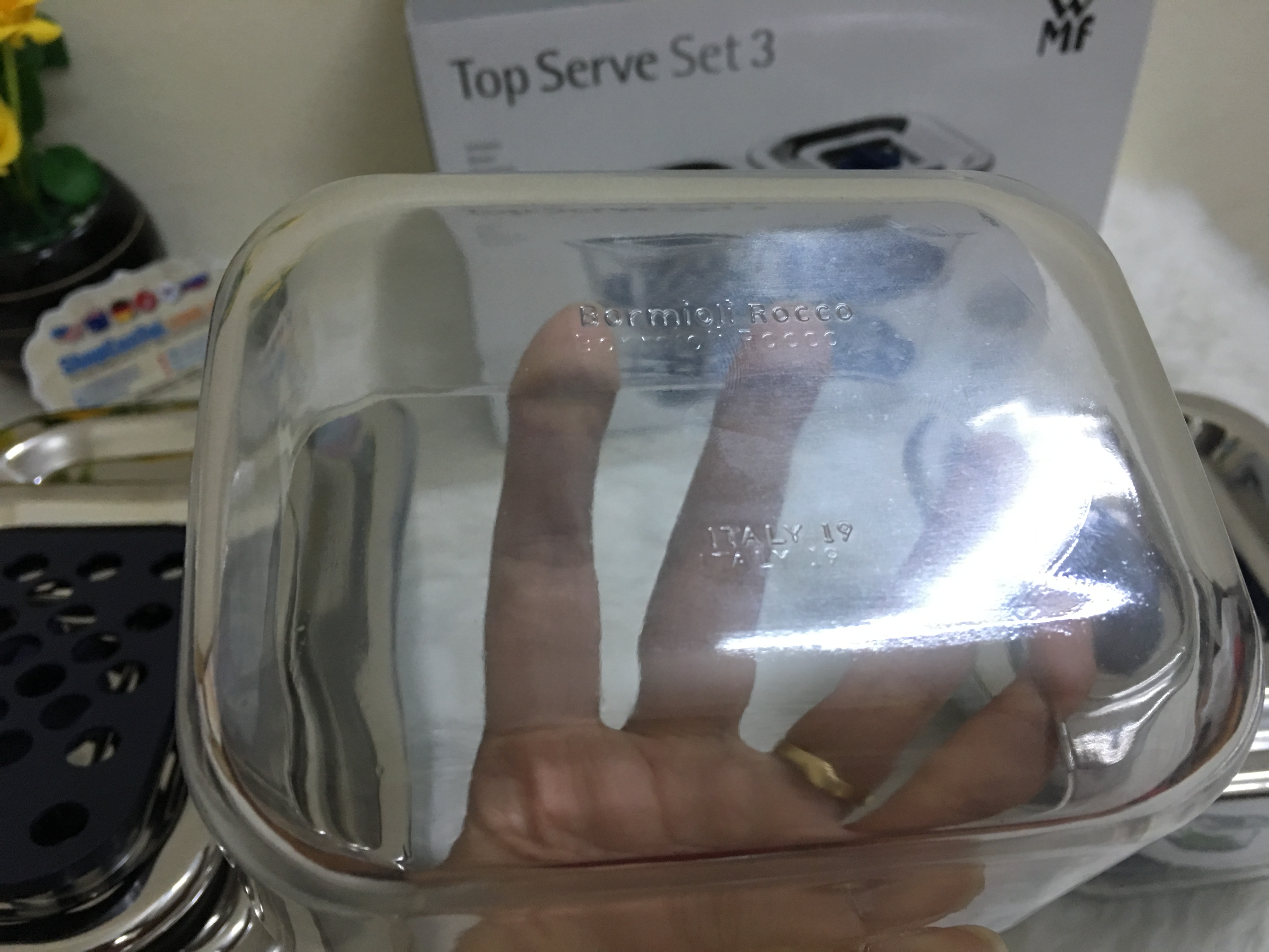 Hộp đựng cơm, SET 3 HỘP THUỶ TINH ĐỰNG THỰC PHẨM WMF - Made in Germany