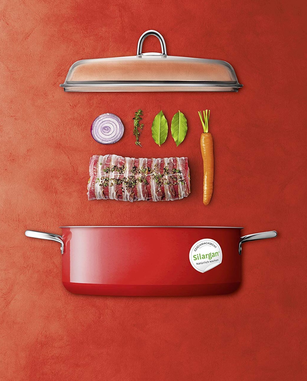 NỒI HẦM SILIT ENERGY RED 28CM - MADE IN GERMANY
