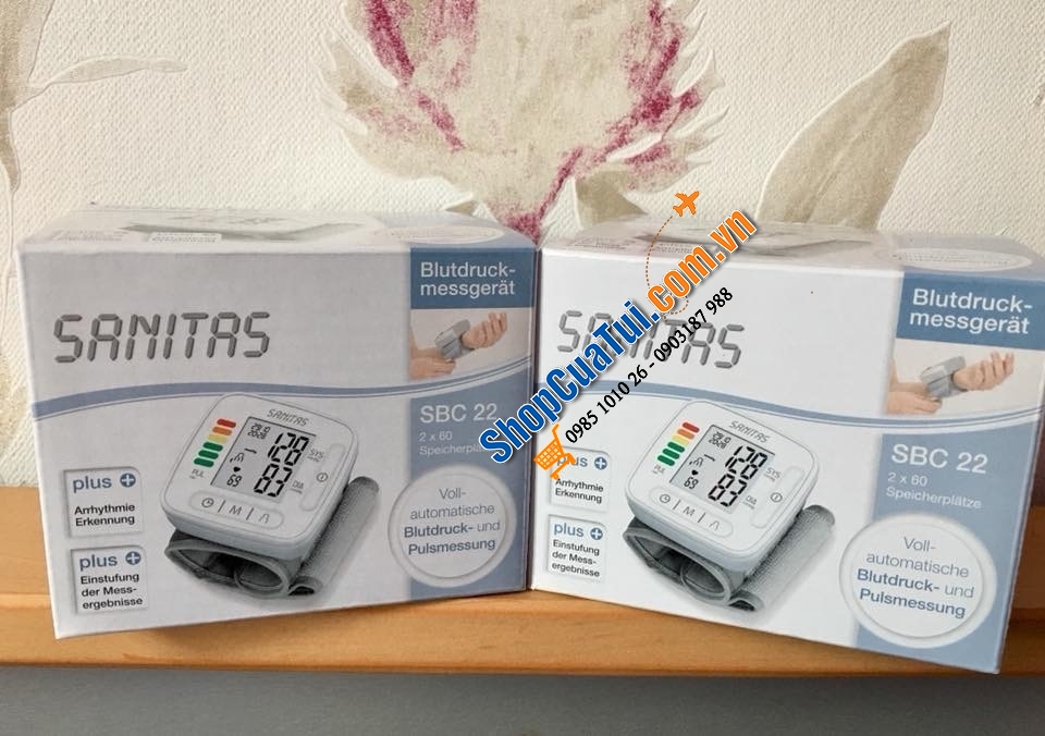 Máy đo huyết áp cổ tay Sanitas SBC 23