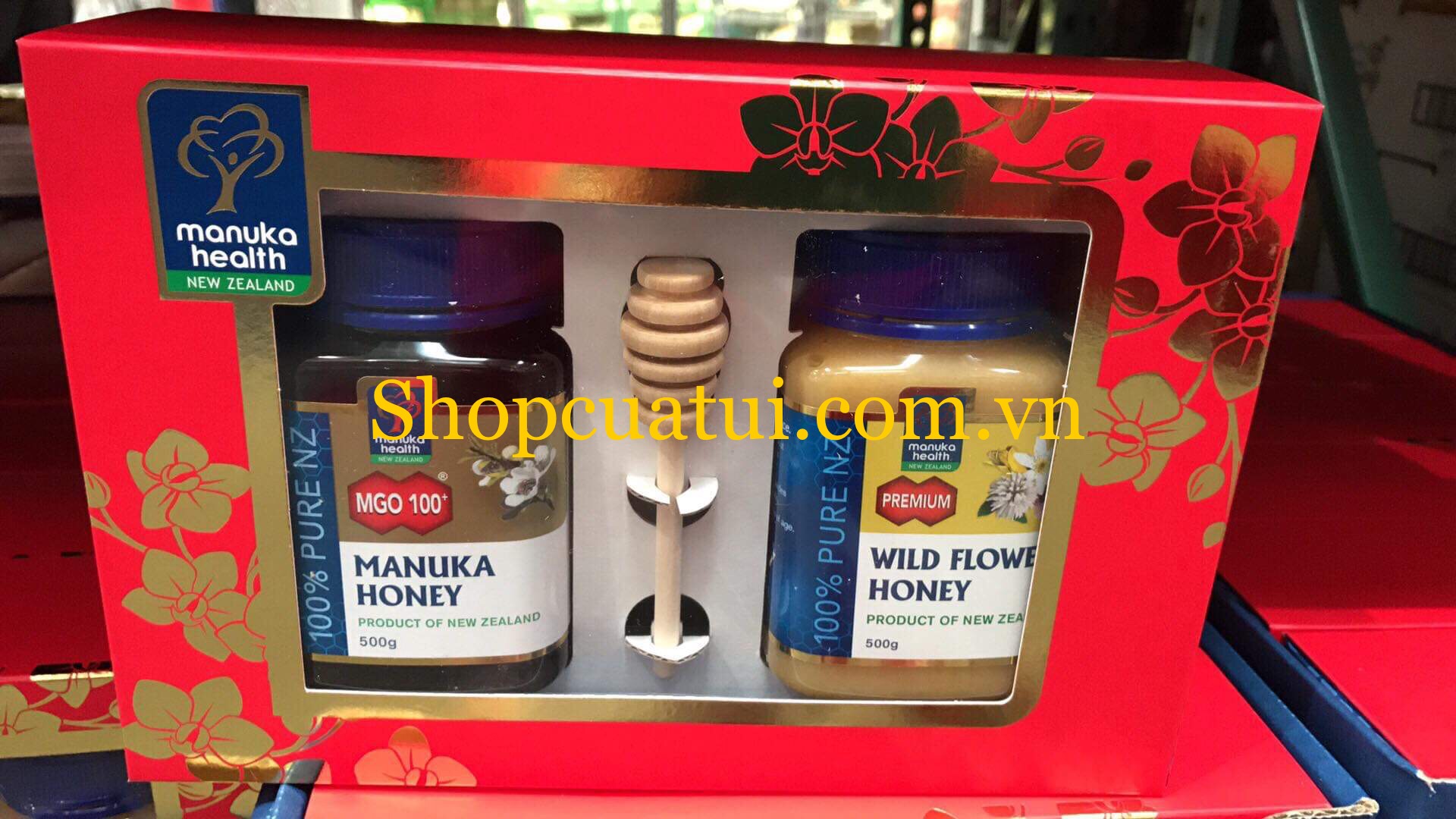 Set MẬT ONG MANUKA HEALTH ÚC NGUYÊN CHẤT - MANUKA HONEY MGO 100+ 500g/ hộp