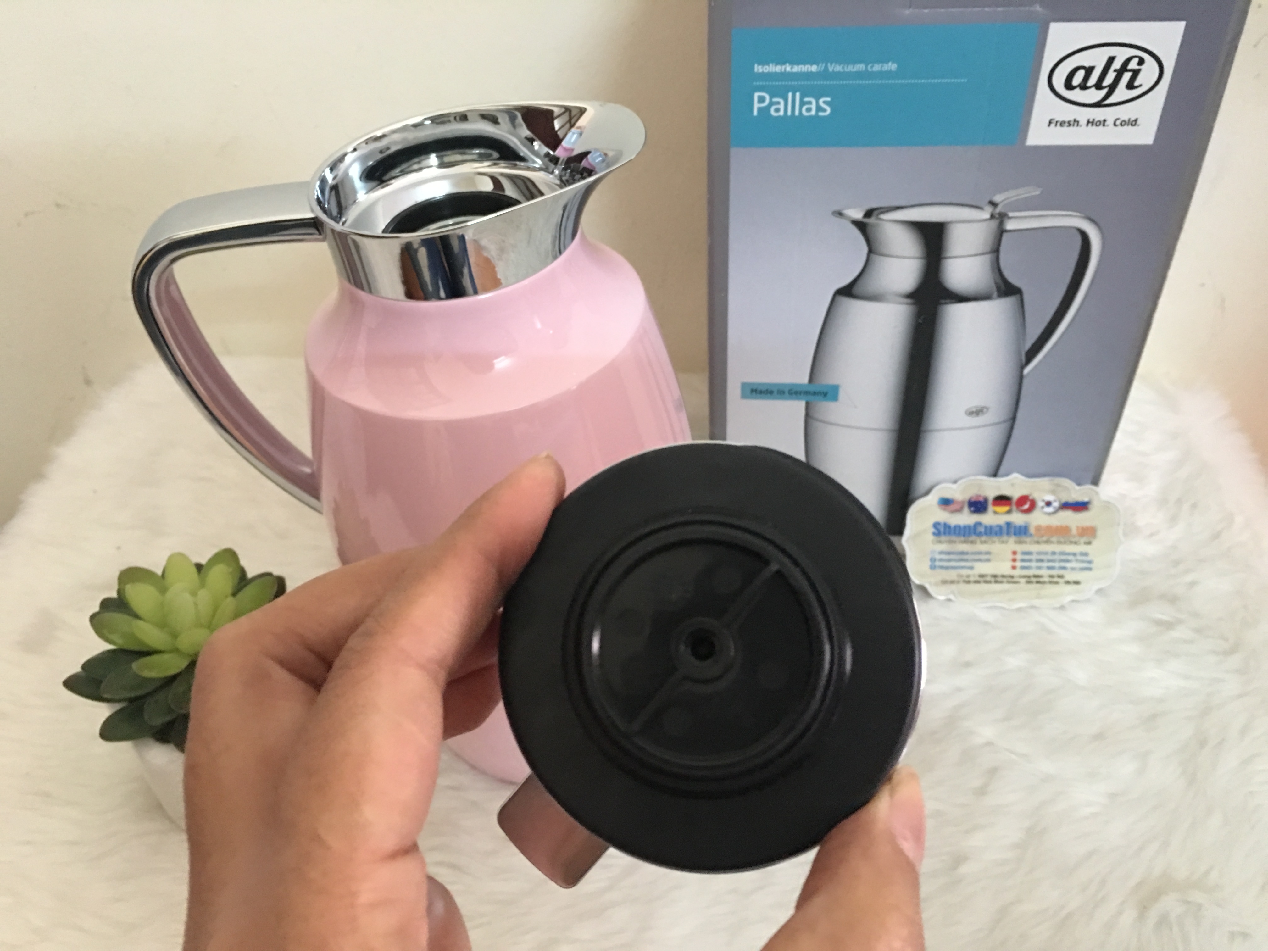 BÌNH GIỮ NHIỆT ALFI PREMIUM MÀU HỒNG 1 lít