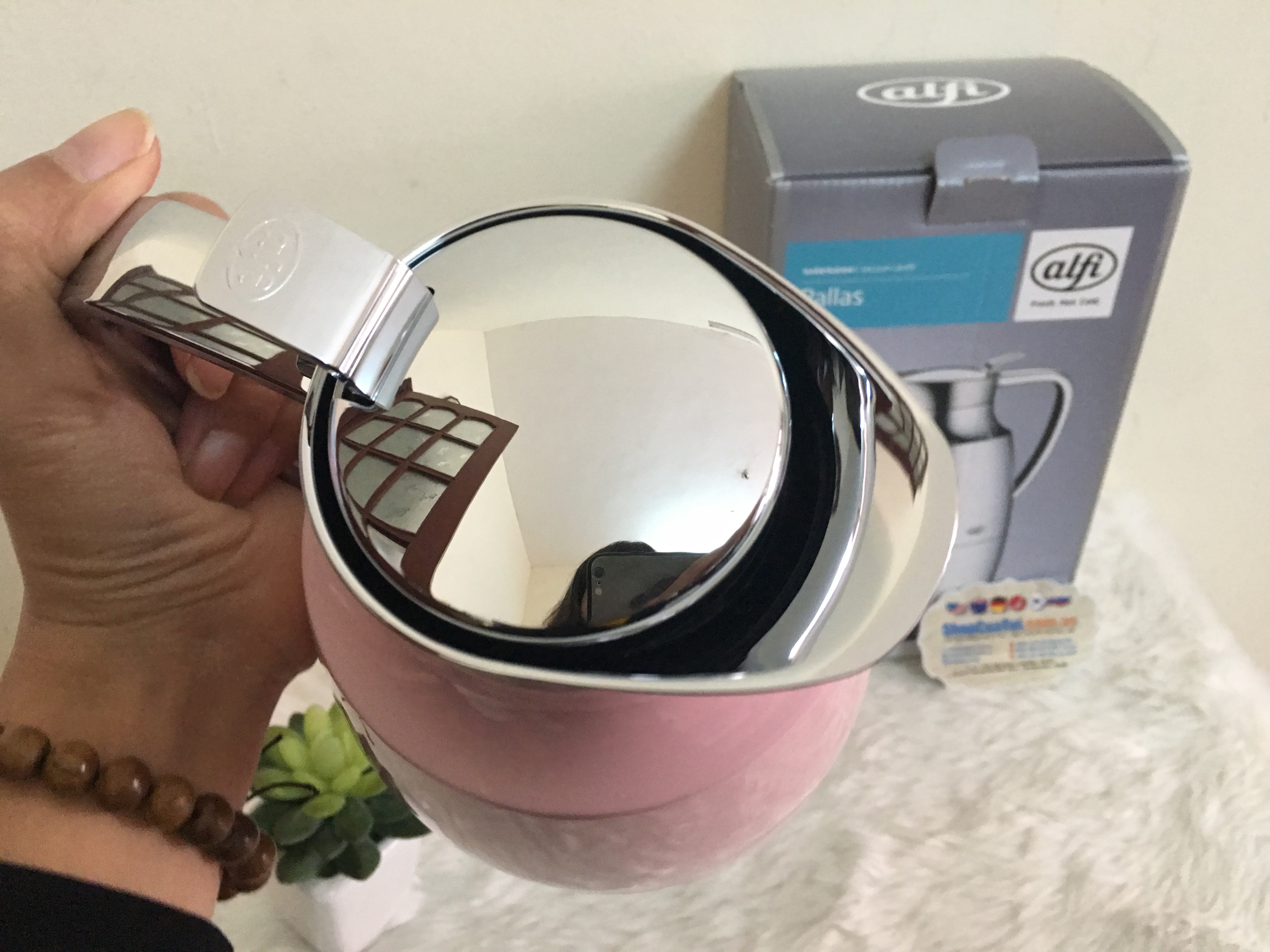 BÌNH GIỮ NHIỆT ALFI PREMIUM MÀU HỒNG 1 lít