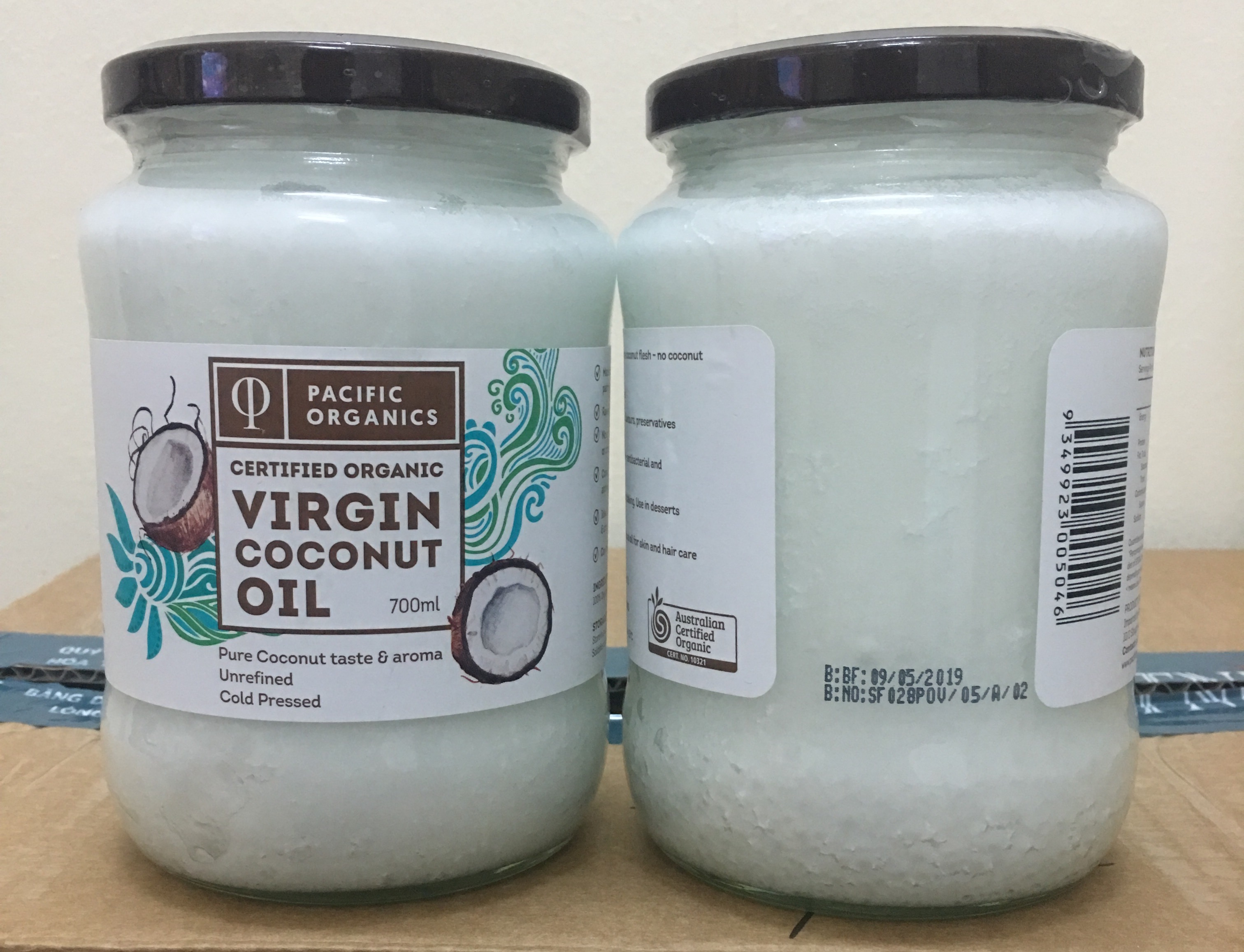 DẦU DỪA ORGANIC ÚC - Tinh dầu Dừa ( Virgin Coconut Oil)  chai 700ml 