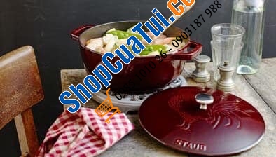 NỒI GANG ĐÚC STAUB CON GÀ 24CM - Made in France