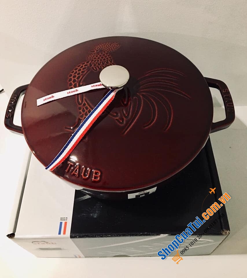 NỒI GANG ĐÚC STAUB CON GÀ 24CM - Made in France