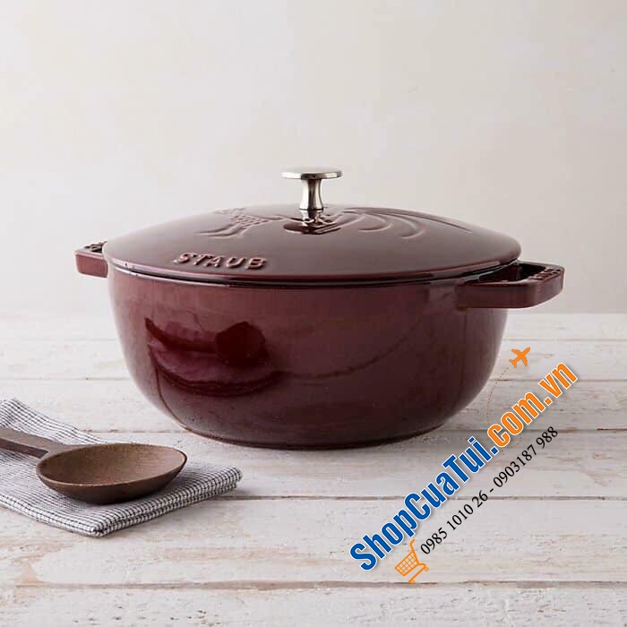 NỒI GANG ĐÚC STAUB CON GÀ 24CM - Made in France