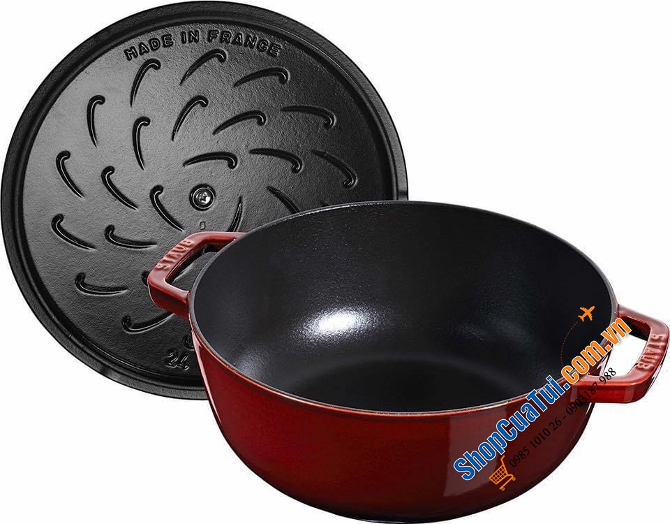 NỒI GANG ĐÚC STAUB CON GÀ 24CM - Made in France