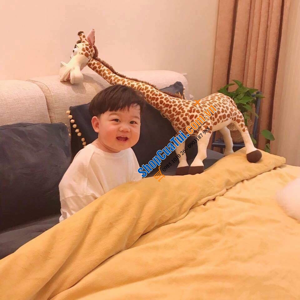 Set chăn ga gối  NỈ NHUNG CUTE GIRAFFE SweetHome291218_5