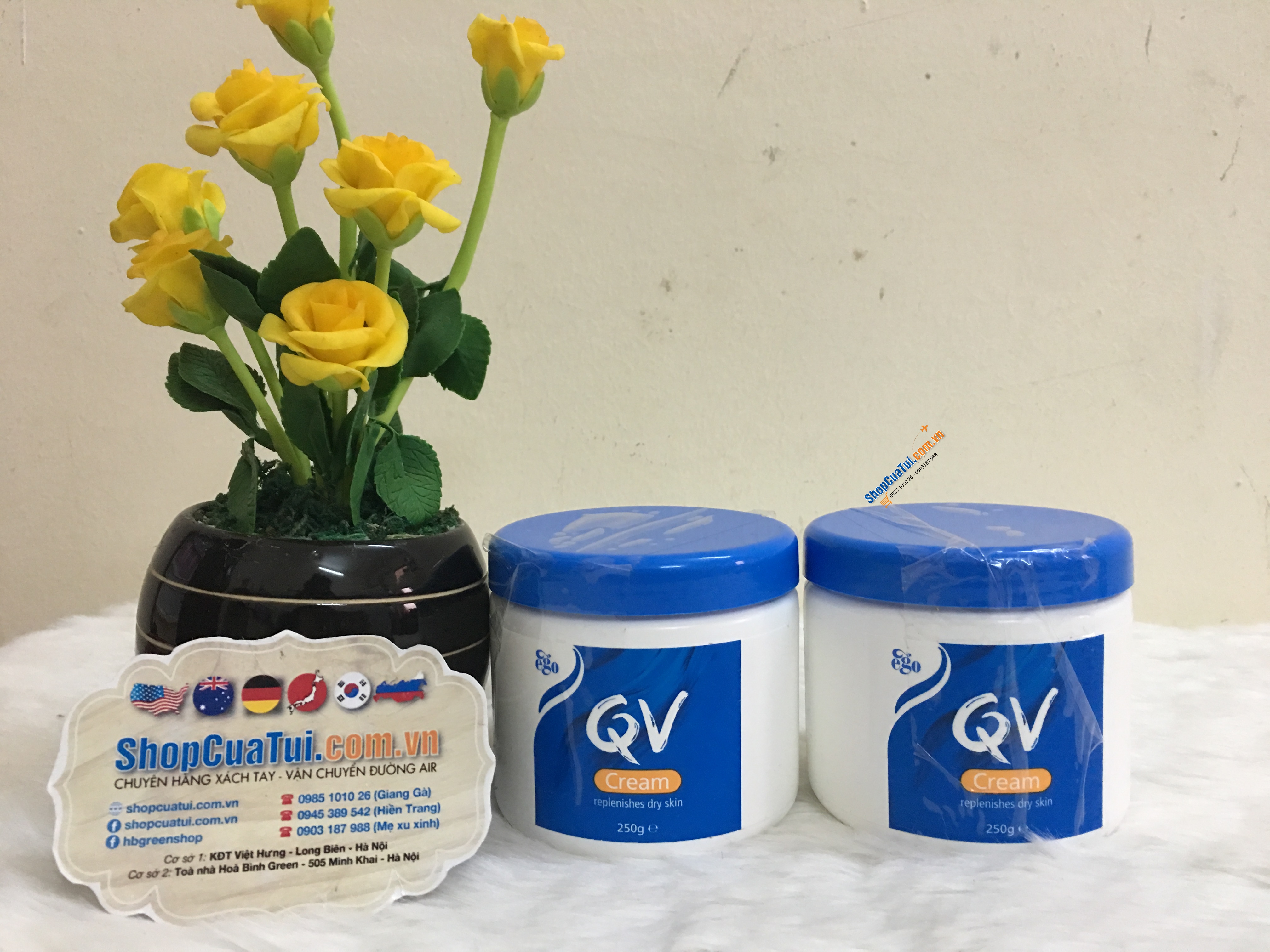 Kem dưỡng da Ego QV Cream 250g - Phòng chống và điều trị da khô, da có vảy nến, chống viêm da, giúp giảm các triệu chứng của chàm dị ứng da cho làn da mịn đẹp như ý