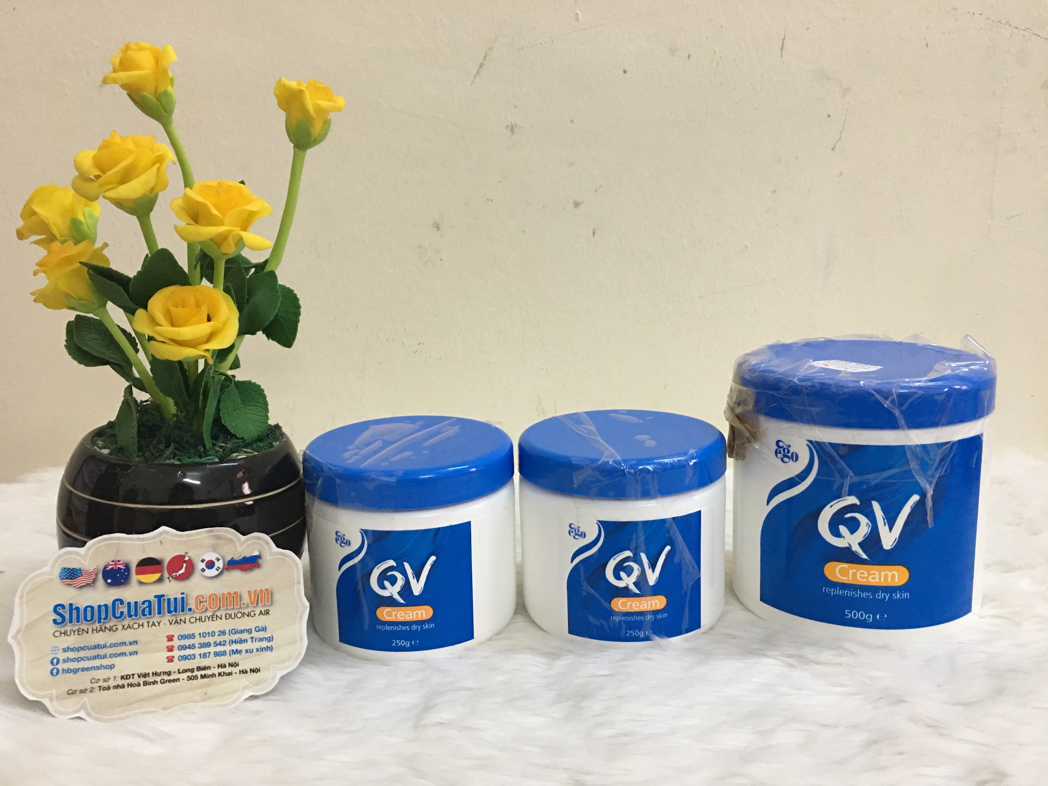 Kem dưỡng da Ego QV Cream 250g - Phòng chống và điều trị da khô, da có vảy nến, chống viêm da, giúp giảm các triệu chứng của chàm dị ứng da cho làn da mịn đẹp như ý