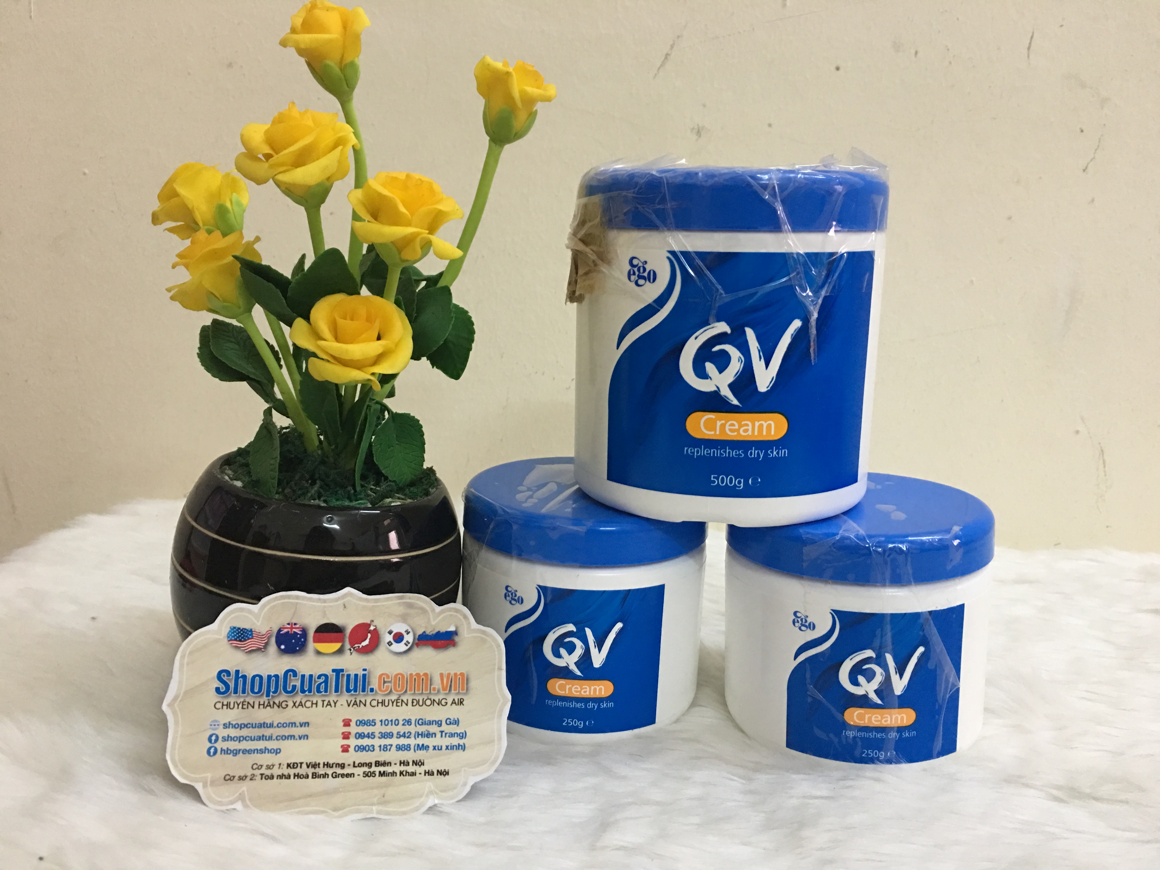 Kem dưỡng da Ego QV Cream 250g - Phòng chống và điều trị da khô, da có vảy nến, chống viêm da, giúp giảm các triệu chứng của chàm dị ứng da cho làn da mịn đẹp như ý