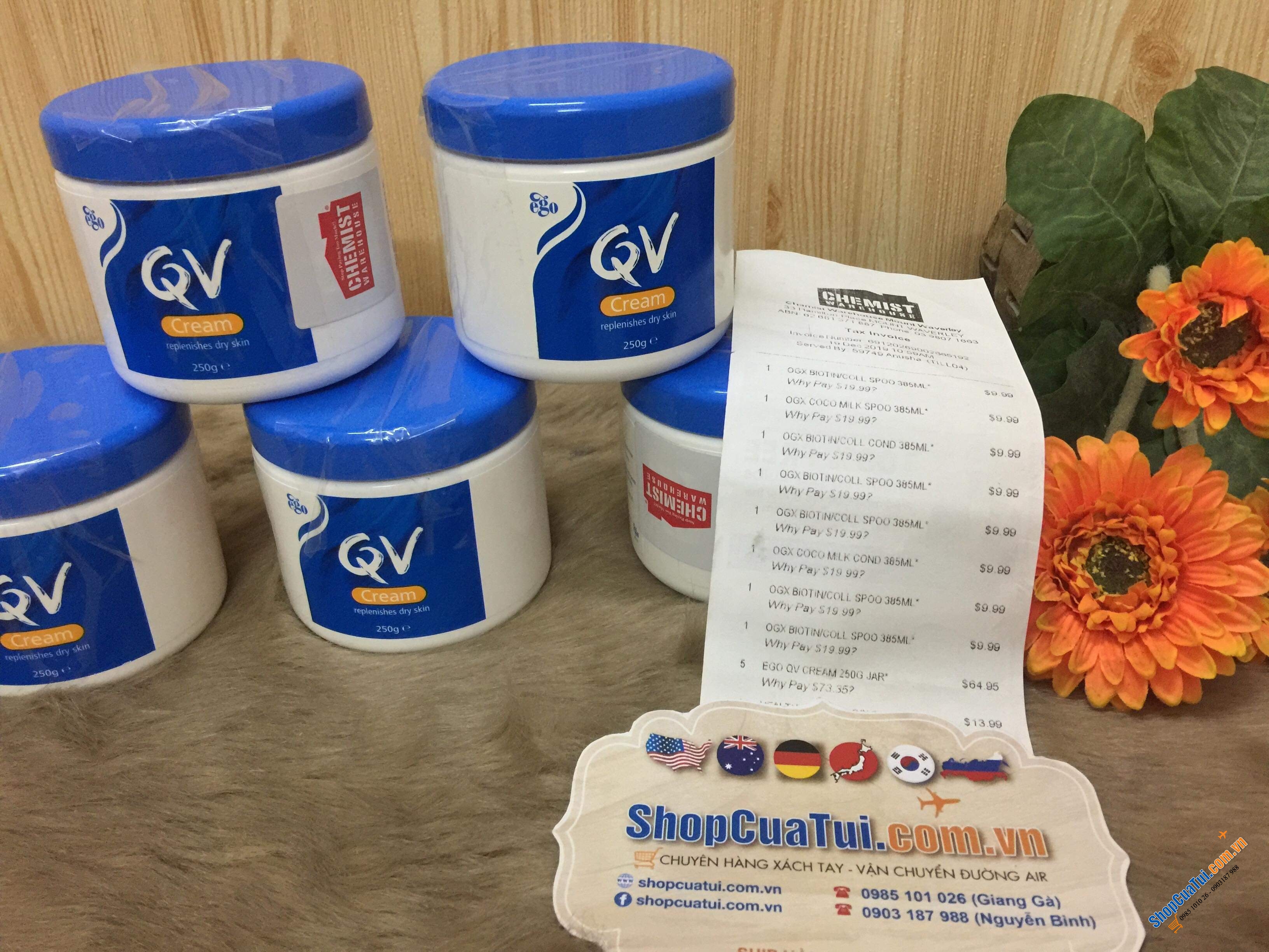 Kem dưỡng da Ego QV Cream 250g - Phòng chống và điều trị da khô, da có vảy nến, chống viêm da, giúp giảm các triệu chứng của chàm dị ứng da cho làn da mịn đẹp như ý
