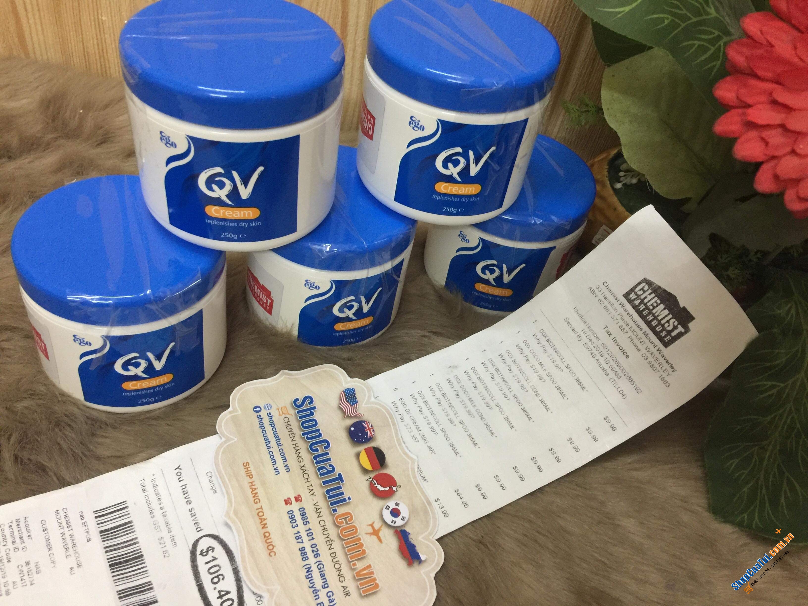 Kem dưỡng da Ego QV Cream 250g - Phòng chống và điều trị da khô, da có vảy nến, chống viêm da, giúp giảm các triệu chứng của chàm dị ứng da cho làn da mịn đẹp như ý
