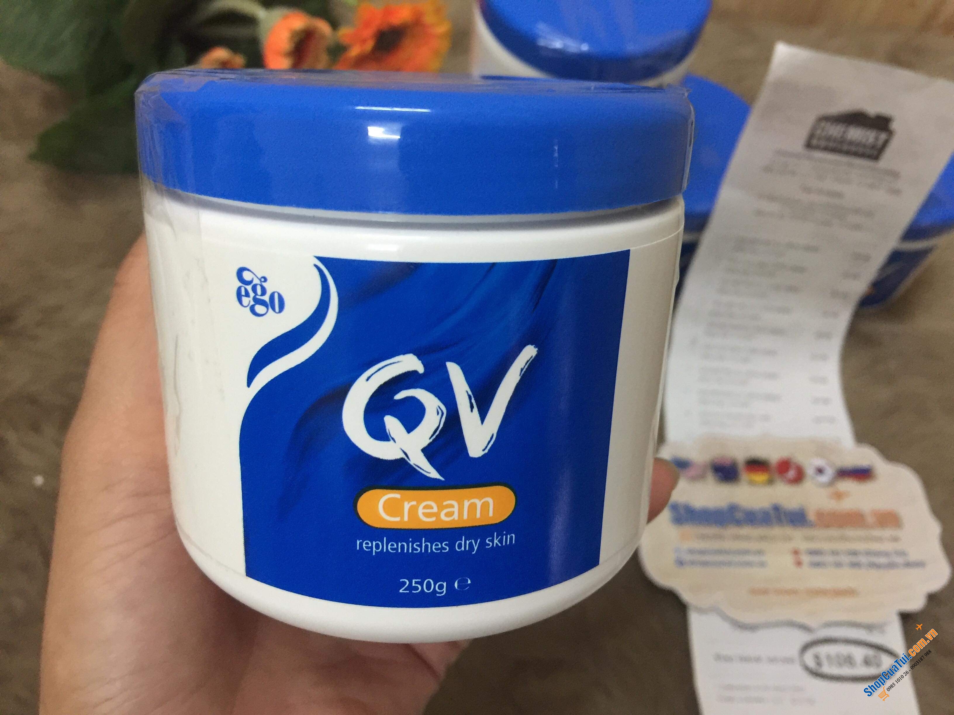 Kem dưỡng da Ego QV Cream 250g - Phòng chống và điều trị da khô, da có vảy nến, chống viêm da, giúp giảm các triệu chứng của chàm dị ứng da cho làn da mịn đẹp như ý