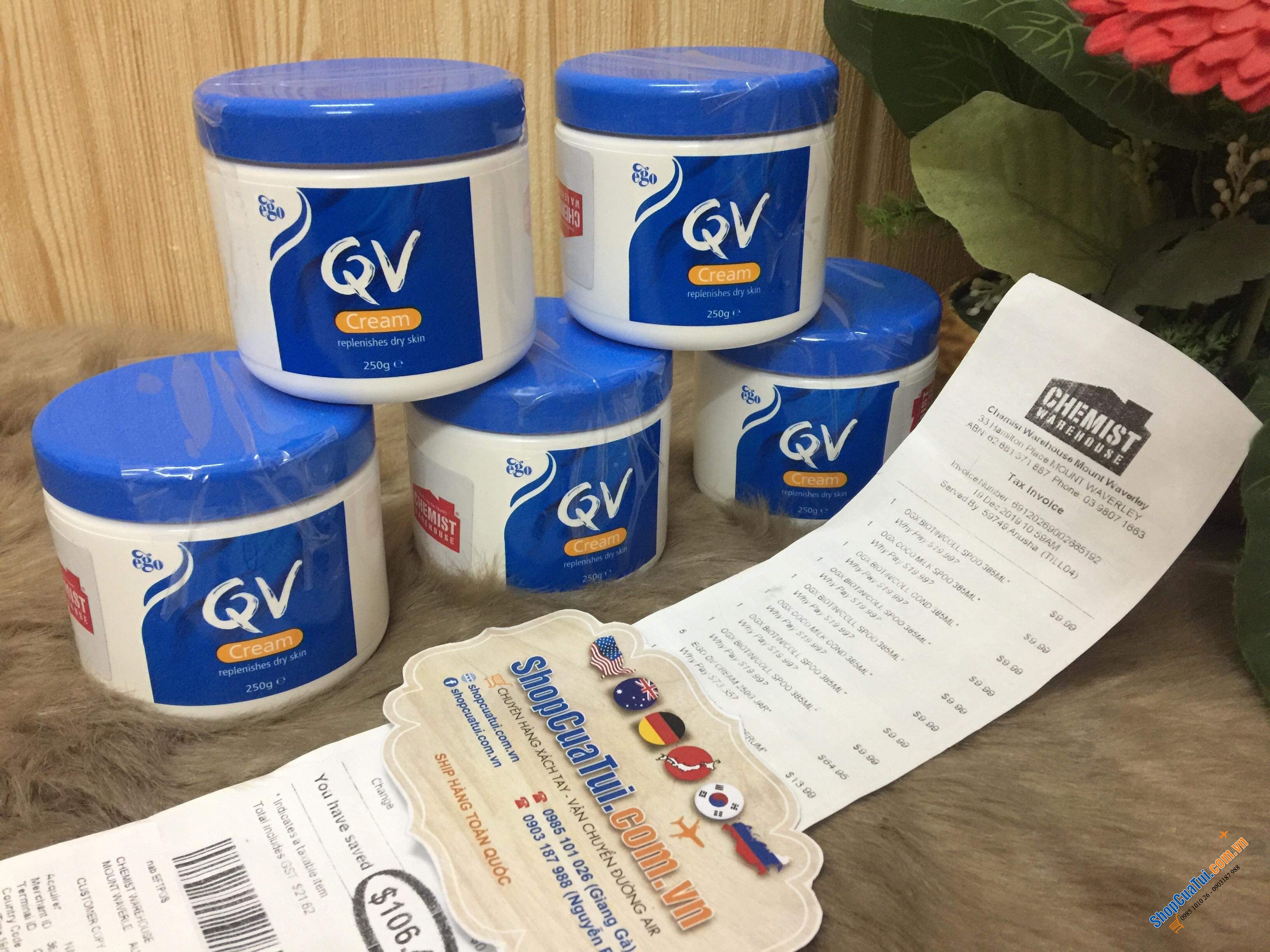 Kem dưỡng da Ego QV Cream 250g - Phòng chống và điều trị da khô, da có vảy nến, chống viêm da, giúp giảm các triệu chứng của chàm dị ứng da cho làn da mịn đẹp như ý