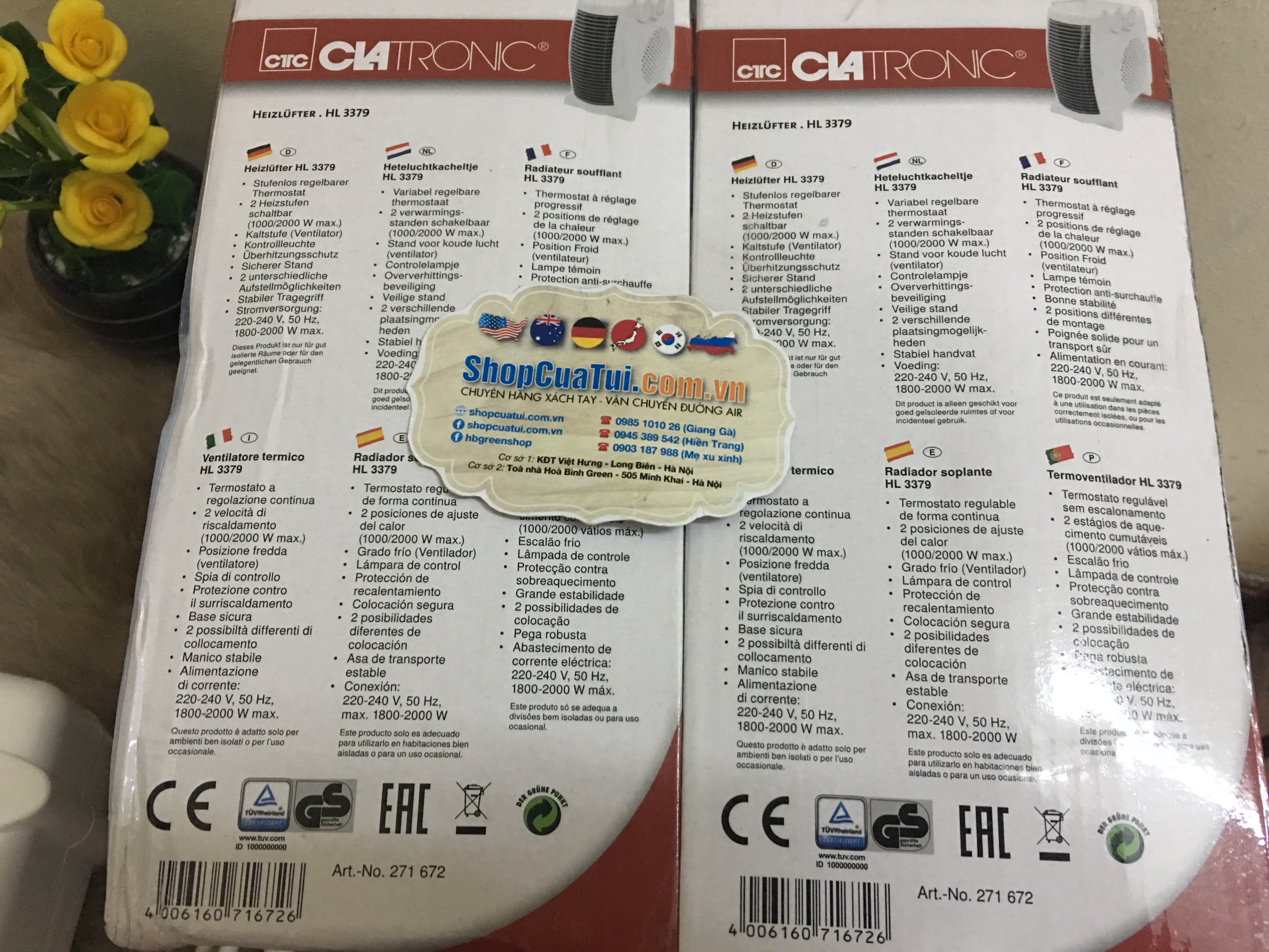 QUẠT SƯỞI LÒ SƯỞI CLATRONIC - hàng Best seller - nội Địa Đức