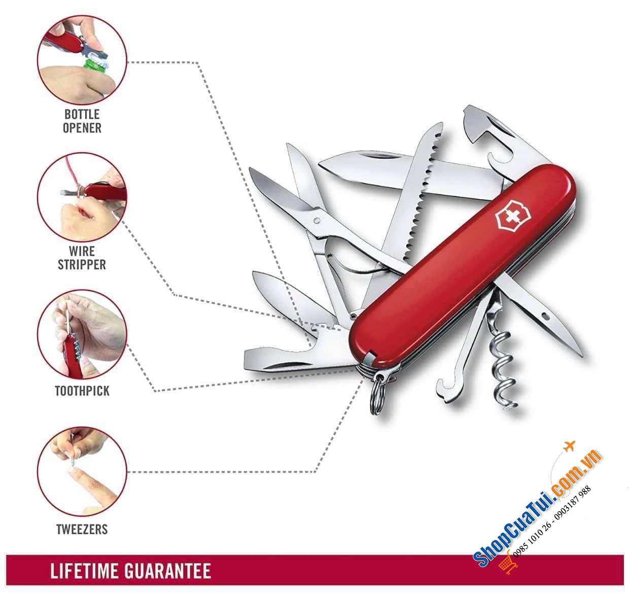 Bấm móng tay - DAO ĐA NĂNG VICTORINOX 17 MÓN