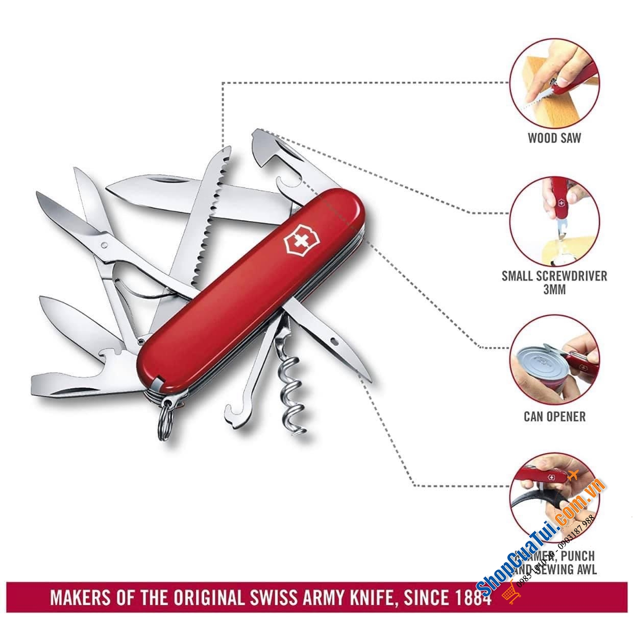 Bấm móng tay - DAO ĐA NĂNG VICTORINOX 17 MÓN