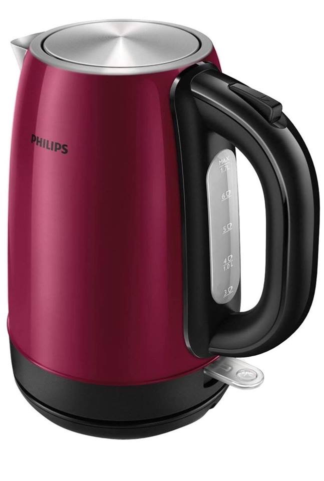 ẤM SIÊU TỐC PHILIPS HD9322/33 MÀU ĐỎ HỒNG