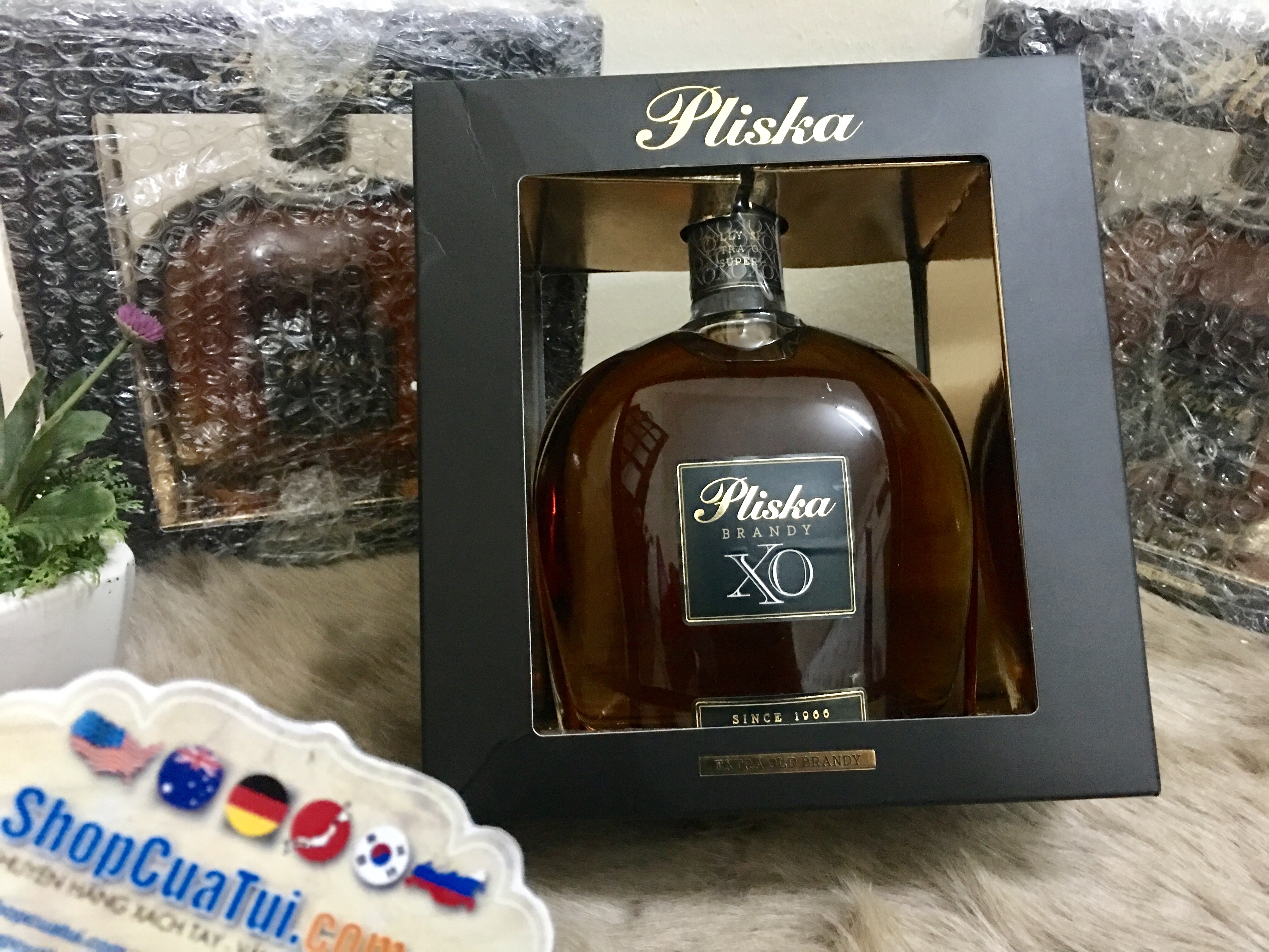 Rượu Pliska brandy XO 700ml của Bulgari nổi tiếng