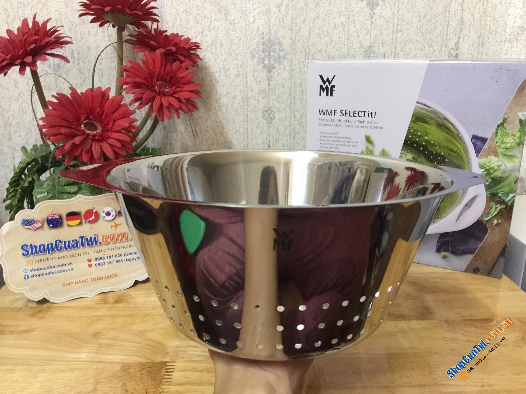 RỔ WMF INOX 2 QUAI CẦM SIÊU XỊN