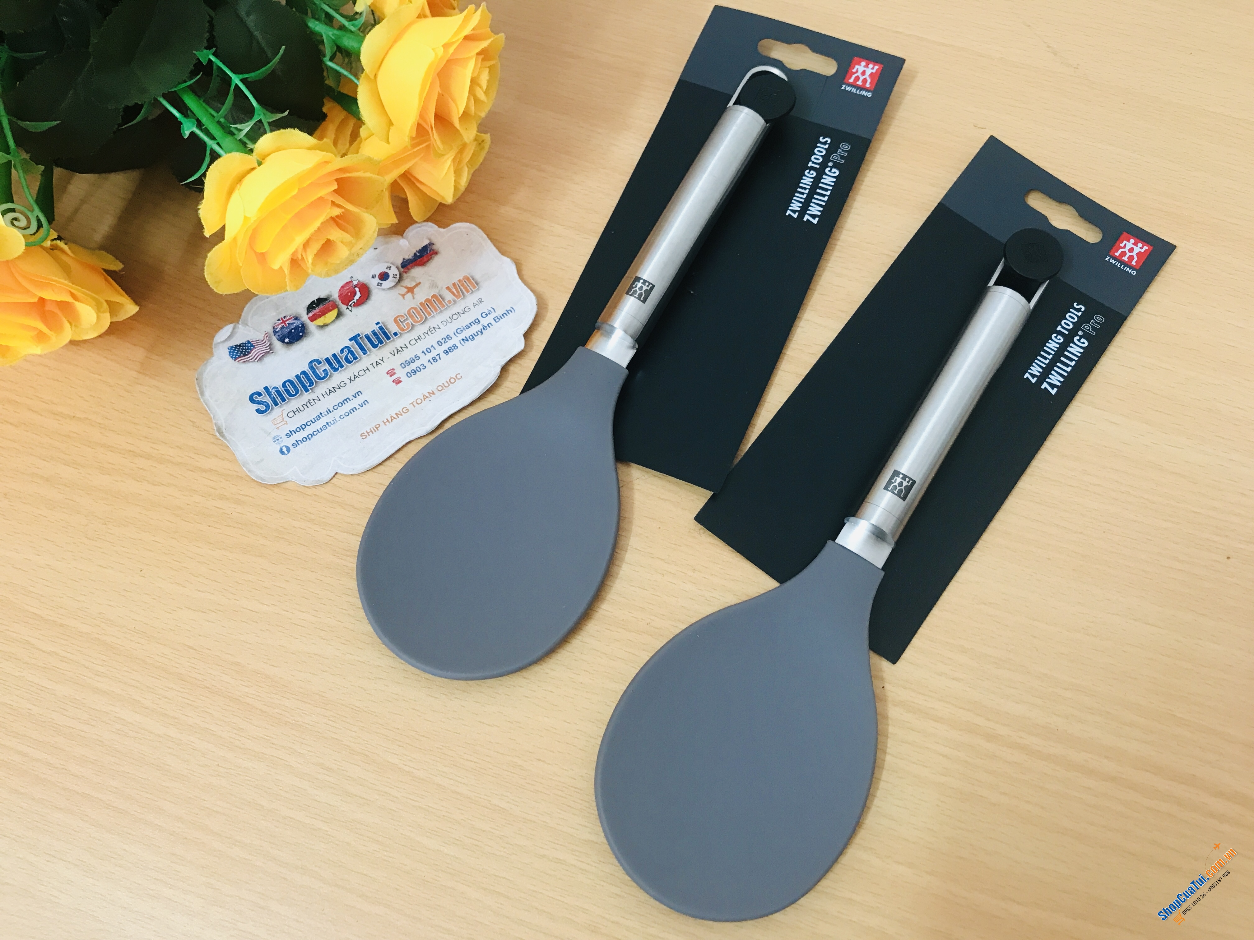 Thìa xới cơm - MUÔI MÚC CƠM ZWILLING - ĐỨC - màu xám