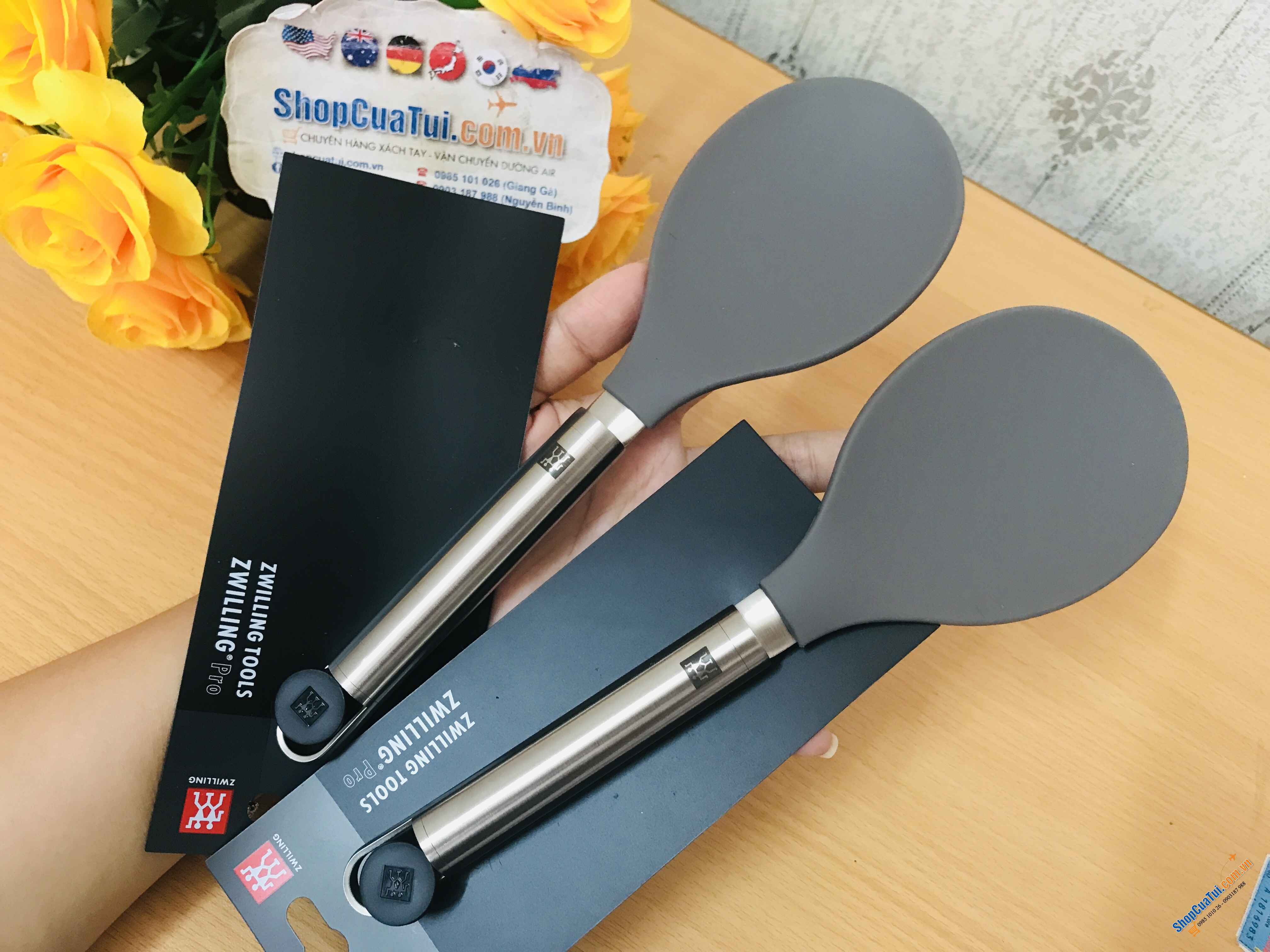 Thìa xới cơm - MUÔI MÚC CƠM ZWILLING - ĐỨC - màu xám