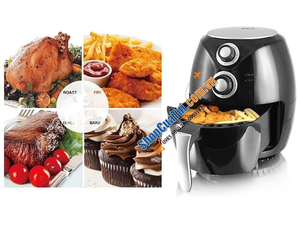 EMERIO-  SMART FRYER - NỒI CHIÊN không dầu NỘI ĐỊA ĐỨC ĐƯỢC ĐÁNH GIÁ “ Very Good “ 4,5/5