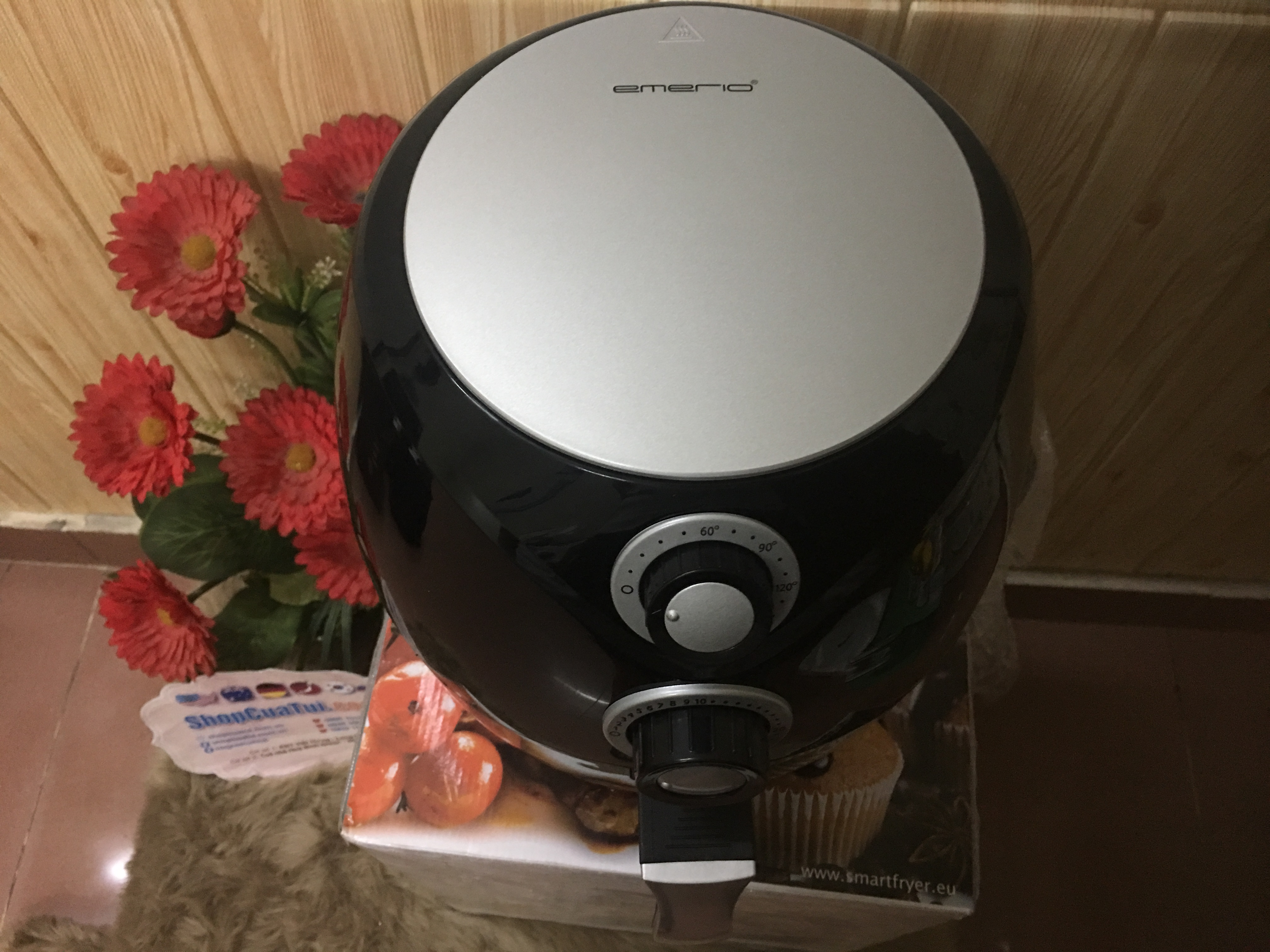 EMERIO-  SMART FRYER - NỒI CHIÊN không dầu NỘI ĐỊA ĐỨC ĐƯỢC ĐÁNH GIÁ “ Very Good “ 4,5/5